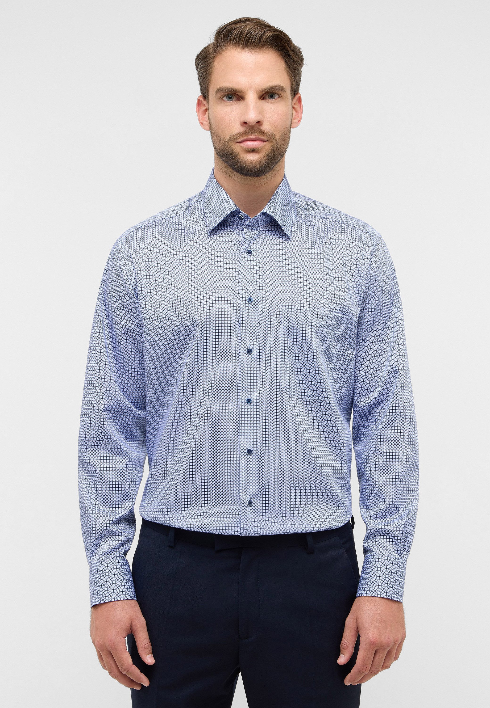 Eterna Langarmhemd COMFORT FIT NON IRON (bügelfrei)