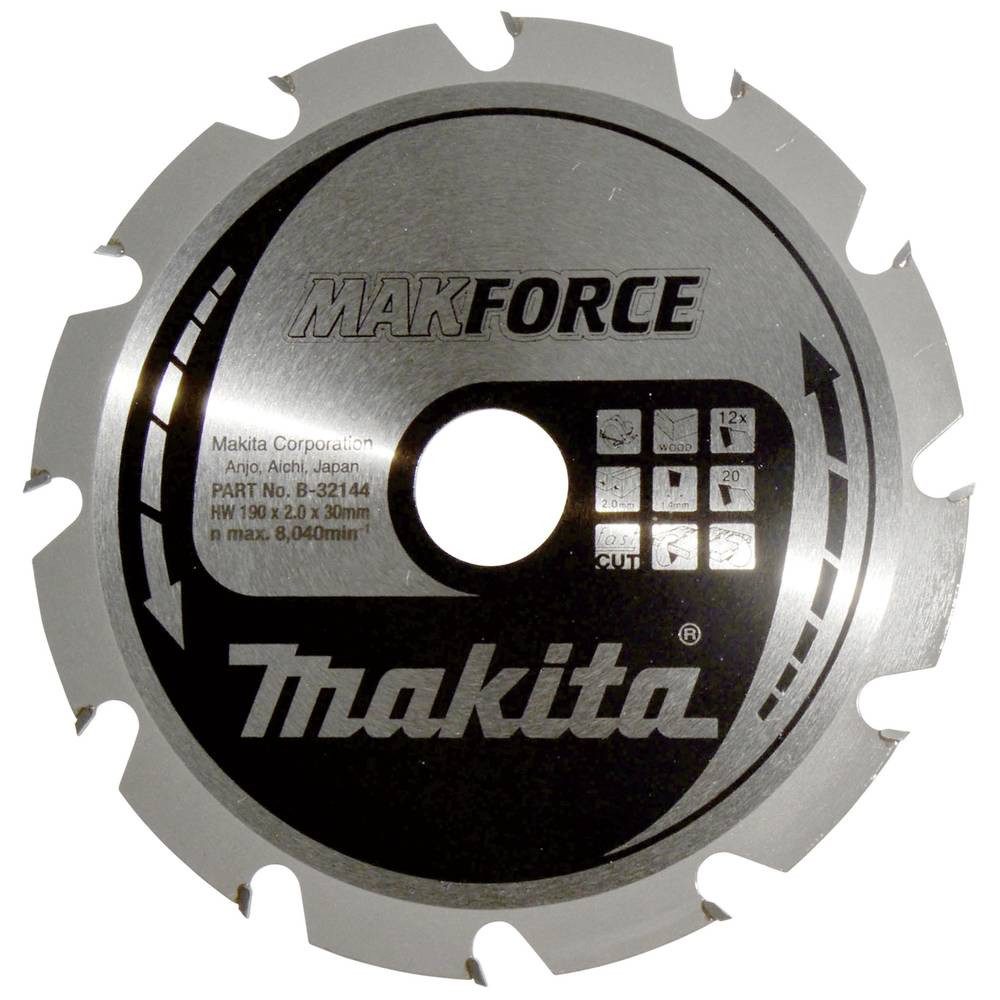 Makita Kreissägeblatt Kreissägeblatt 190x30x12Z