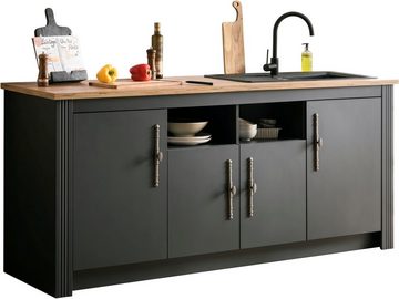 KOCHSTATION Spülenschrank KS-Westminster im romantischen Landhausstil, Breite 204 cm, exclusiv by Otto