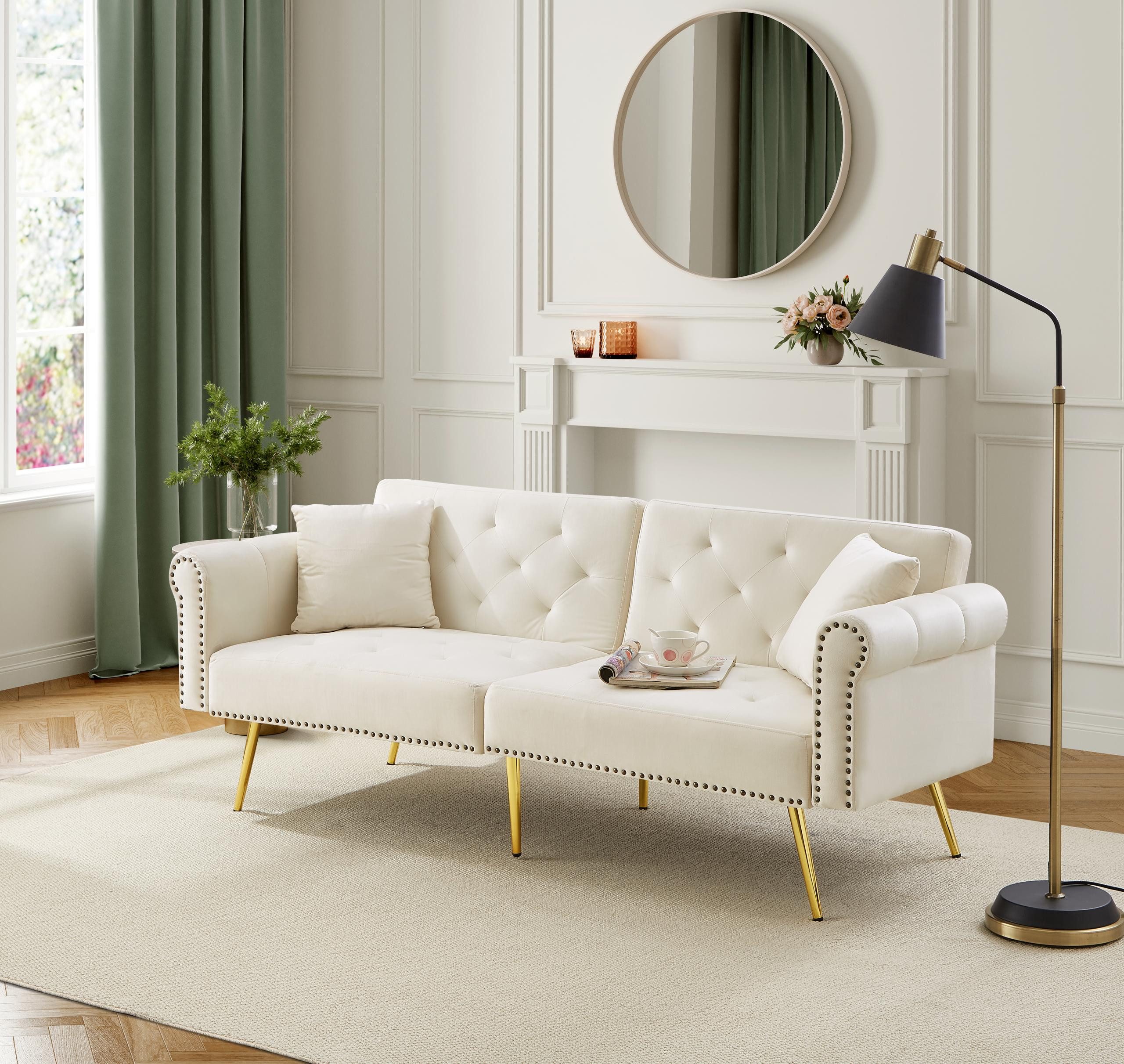 STILVORA Schlafsofa couch mit schlaffunktion,2-Sitzer sofas günstig online kaufen