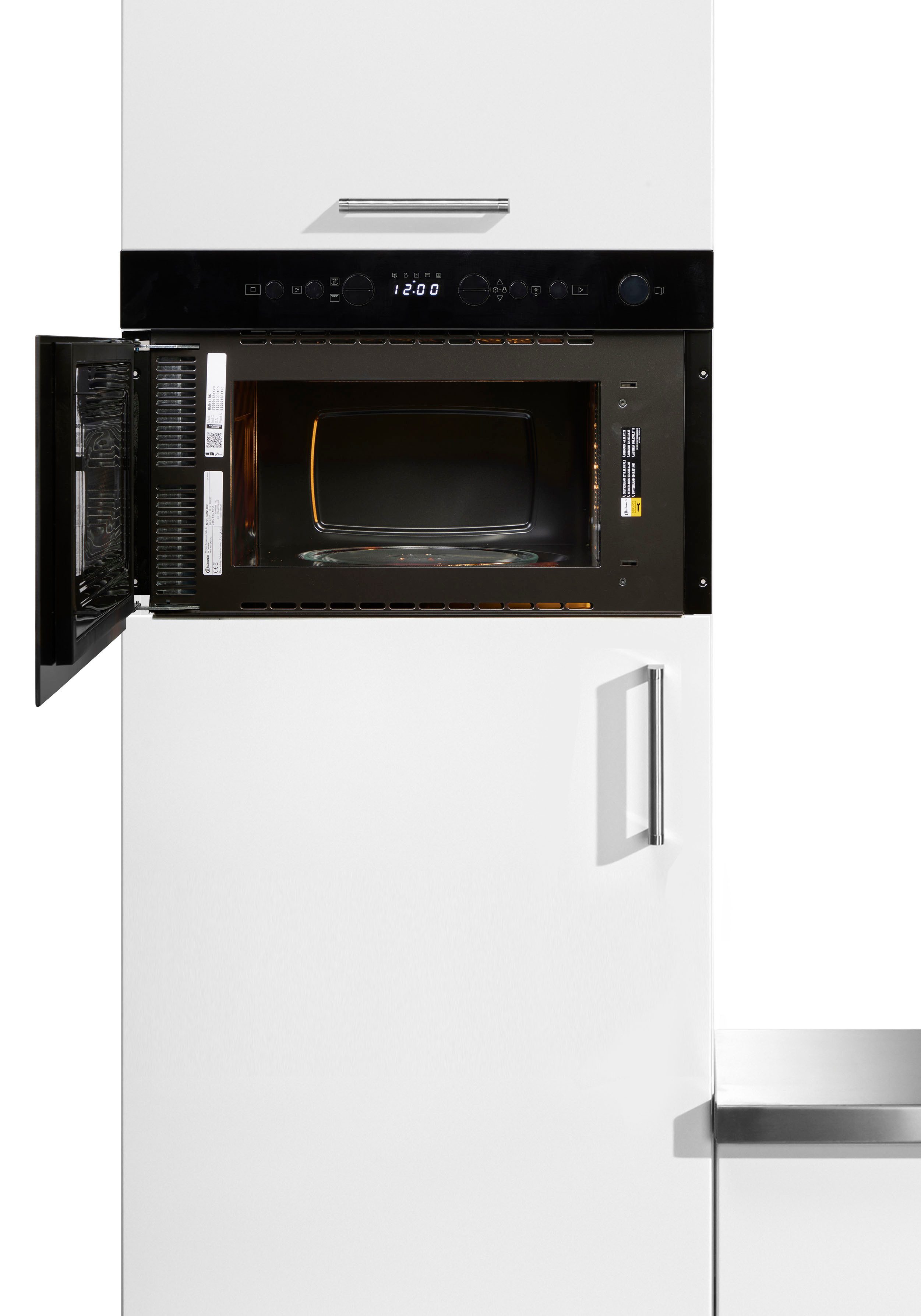 BAUKNECHT Einbau-Mikrowelle BMN14BK, Mikrowelle, 22 l, 3D-System für gleichmäßige Hitzeverteilung