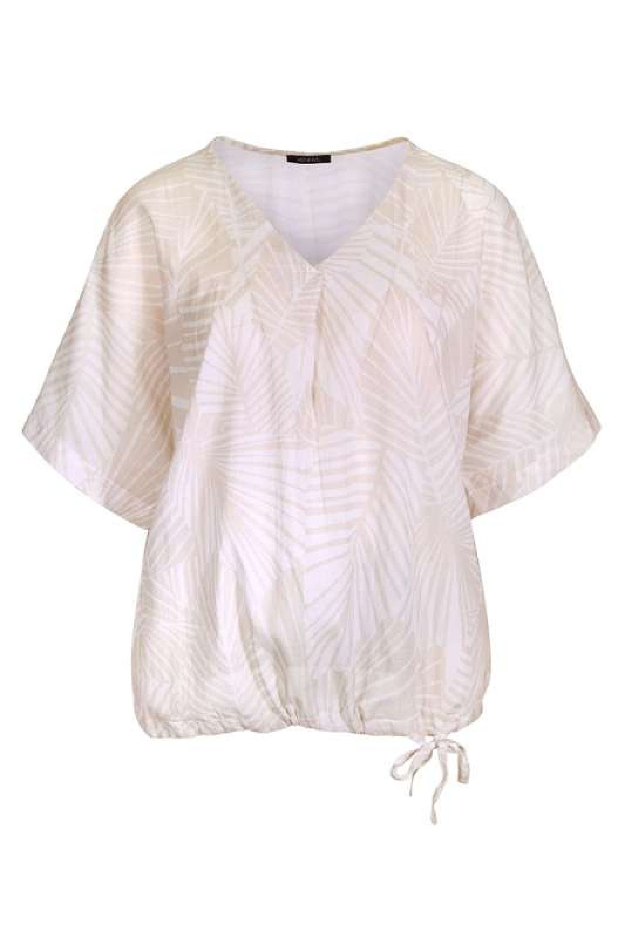 Kenny S. Klassische Bluse 1/2 A. V- BL. BLAETTER