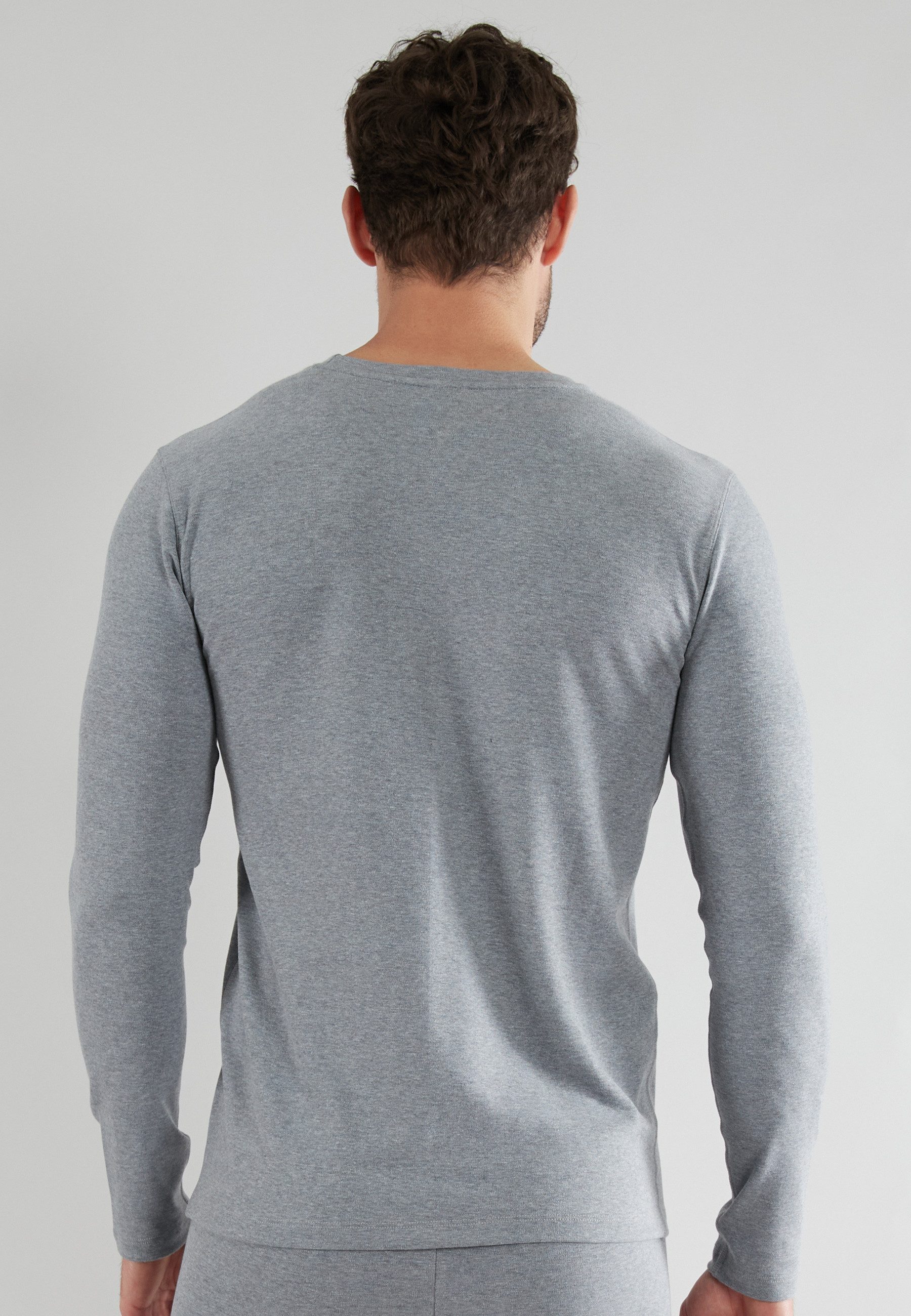 GÖTZBURG Unterziehshirt Thermo Rundhalsausschnitt, langärmelig, eng, Baumwollmix, Langarm