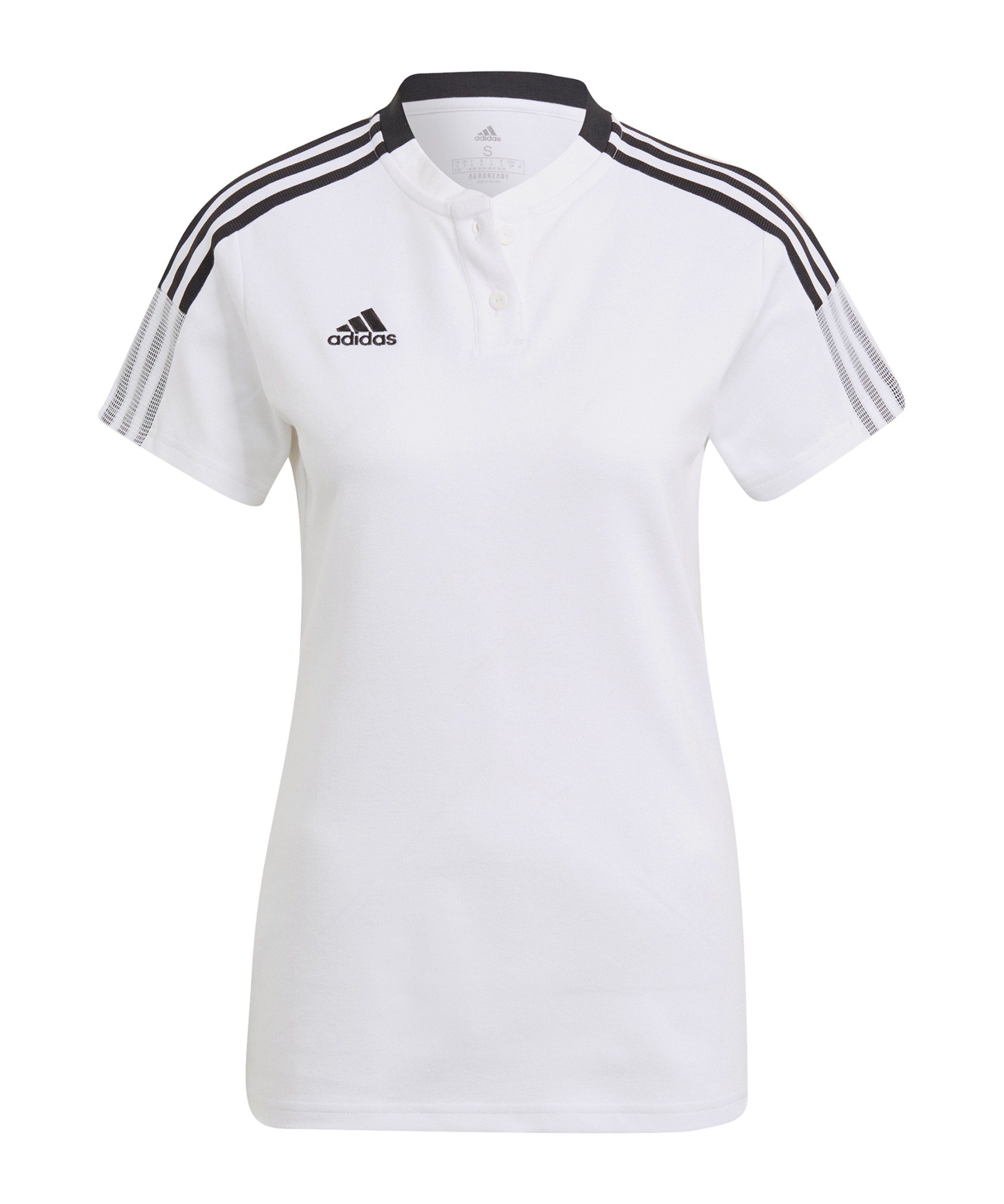 adidas Performance Poloshirt Tiro 21 COACH Poloshirt Damen Nachhaltiges Produkt weiss