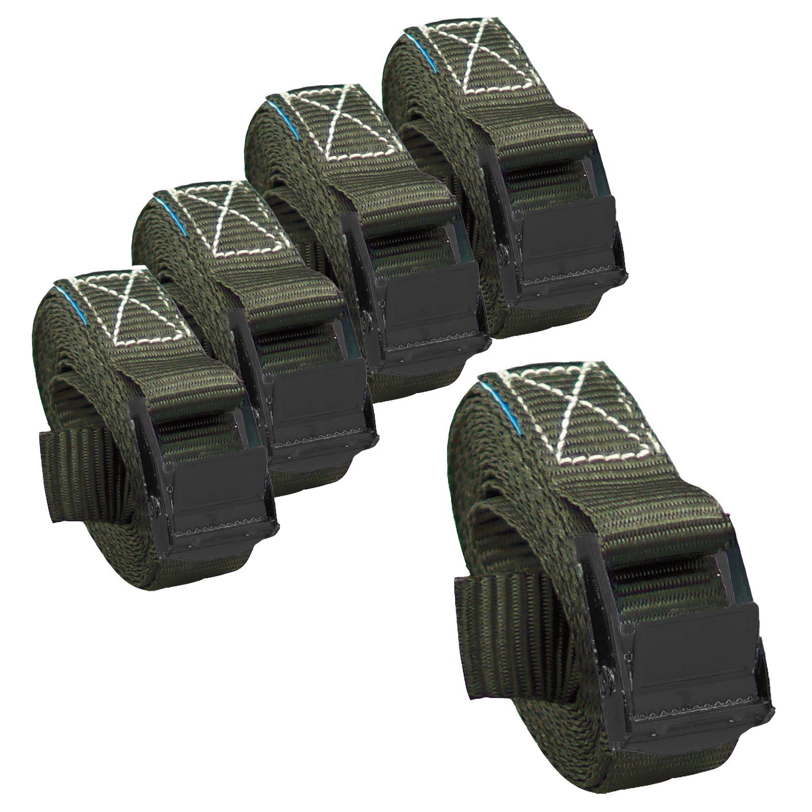 Spanngurt 5x Profi Spanngurt Gurt Zurrgurt Klemmschloss Auto 1-tlg 2,5m 250 kg