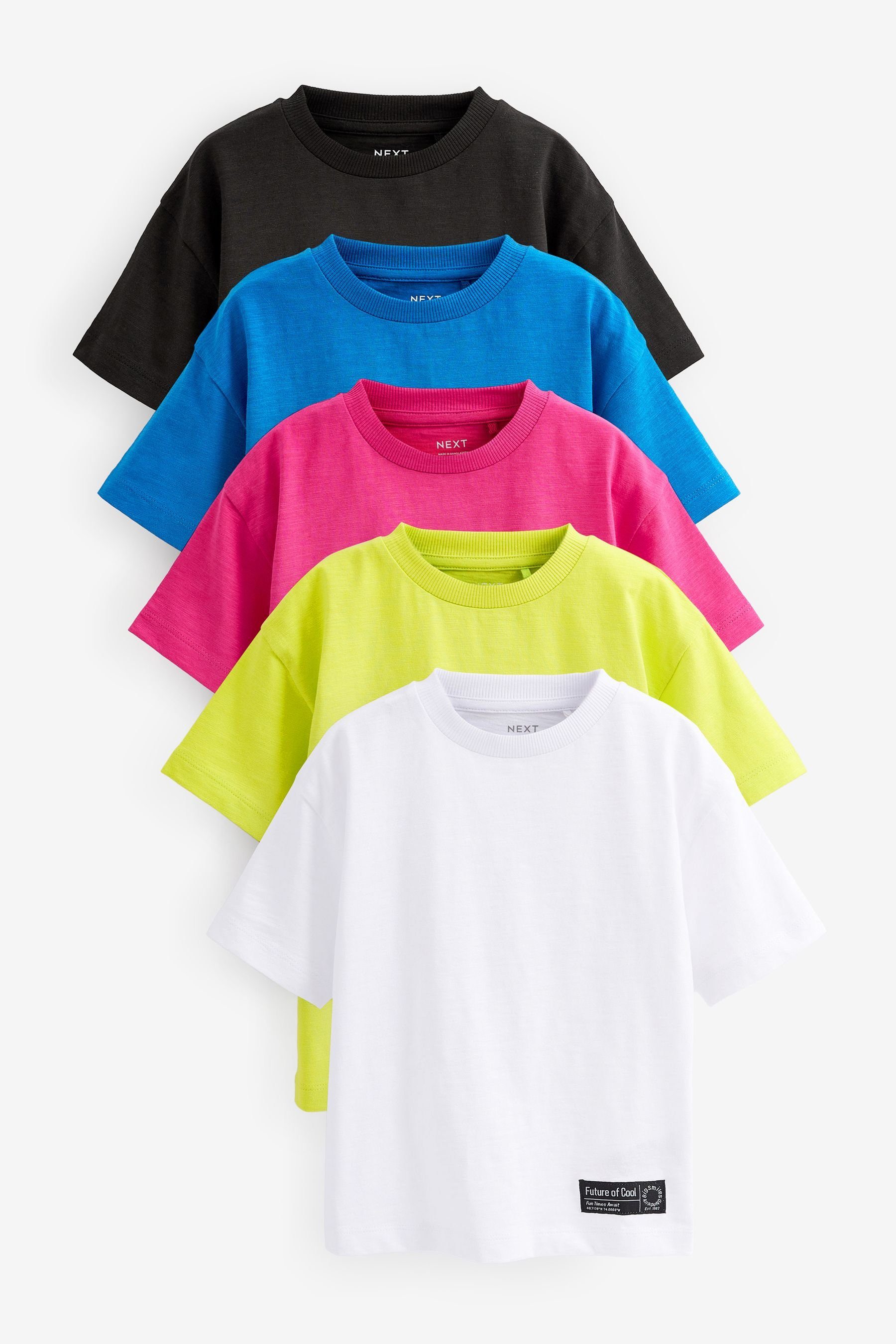 Next T-Shirt Kurzärmelige T-Shirts, 5er-Pack (5-tlg)