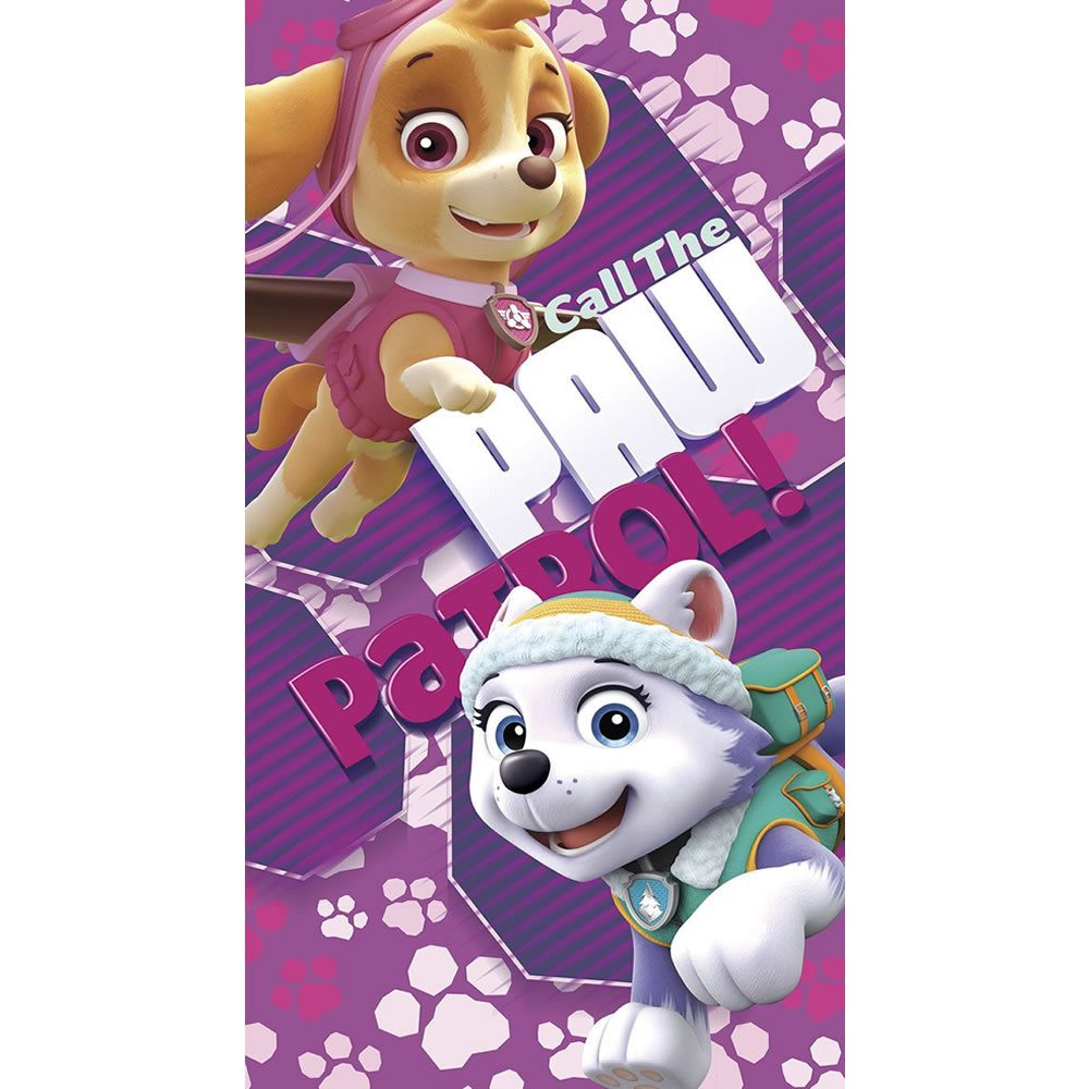 PAW PATROL Strandtücher Handtuch Kinder Badetuch XXL 70x140 cm Chase, Skye, Everest, 100% Polyester, hochfarbig bedruckt, schnell trocknend