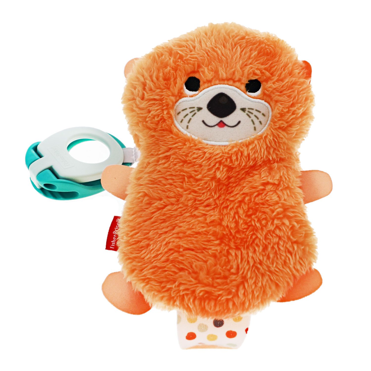 Fisher-Price® Schnuller Fisher-Price Clipimals Otter Schnullertierchen mit Clip Orange mit Tas