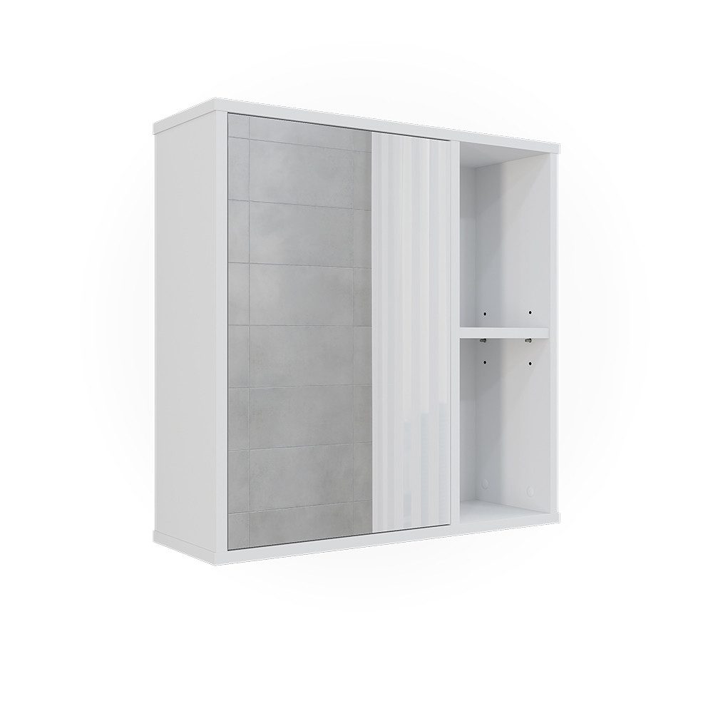 Vicco Badezimmerspiegelschrank Leano, Weiß, 60 x günstig online kaufen