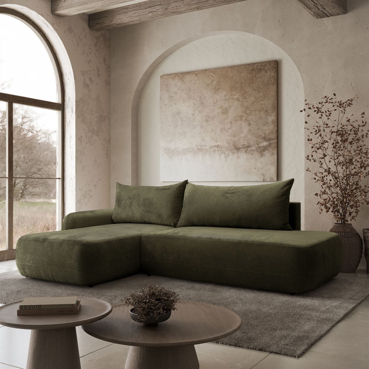 Lookway Ecksofa GOYA mit Schlaffunktion und Bettkasten
