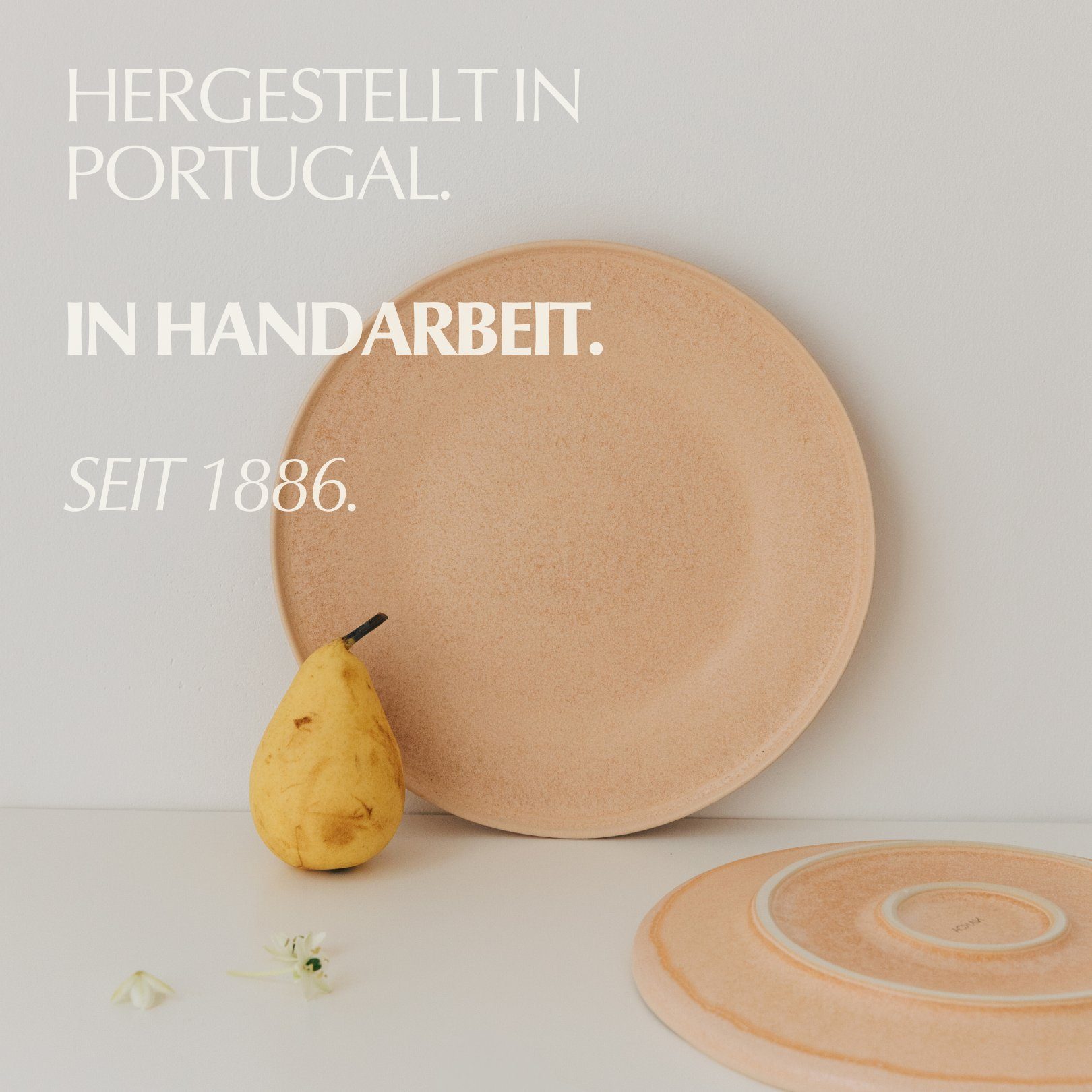 NAKOA Dessertteller NAKOA Keramik Desserrteller 4er Set, Kleine Teller, 22,5x2,5 cm