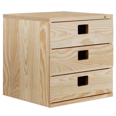 Astigarraga Kit Line Schubladenbox Schubladenblock "Dinamic"; 2er oder 3er; Holzschubladen; Schränckchen, (3-St)