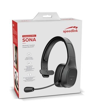 Speedlink SONA Bluetooth Chat Headset Wireless-Headset (mit Noise-Cancelling-Mikrofon)