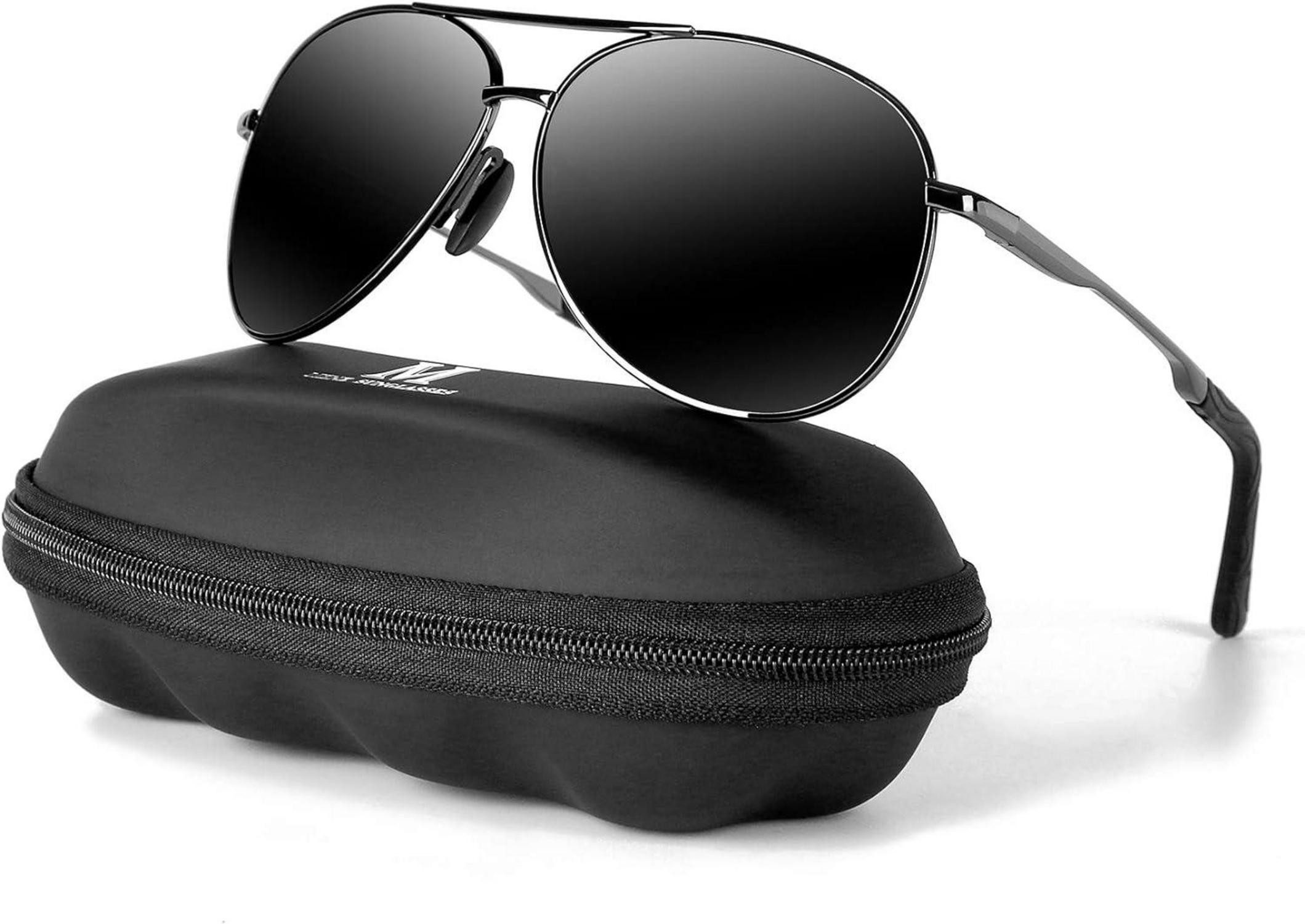 LuxusKollektion Sonnenbrille Polarisierte Sonnenbrille Herren Schwarz günstig online kaufen