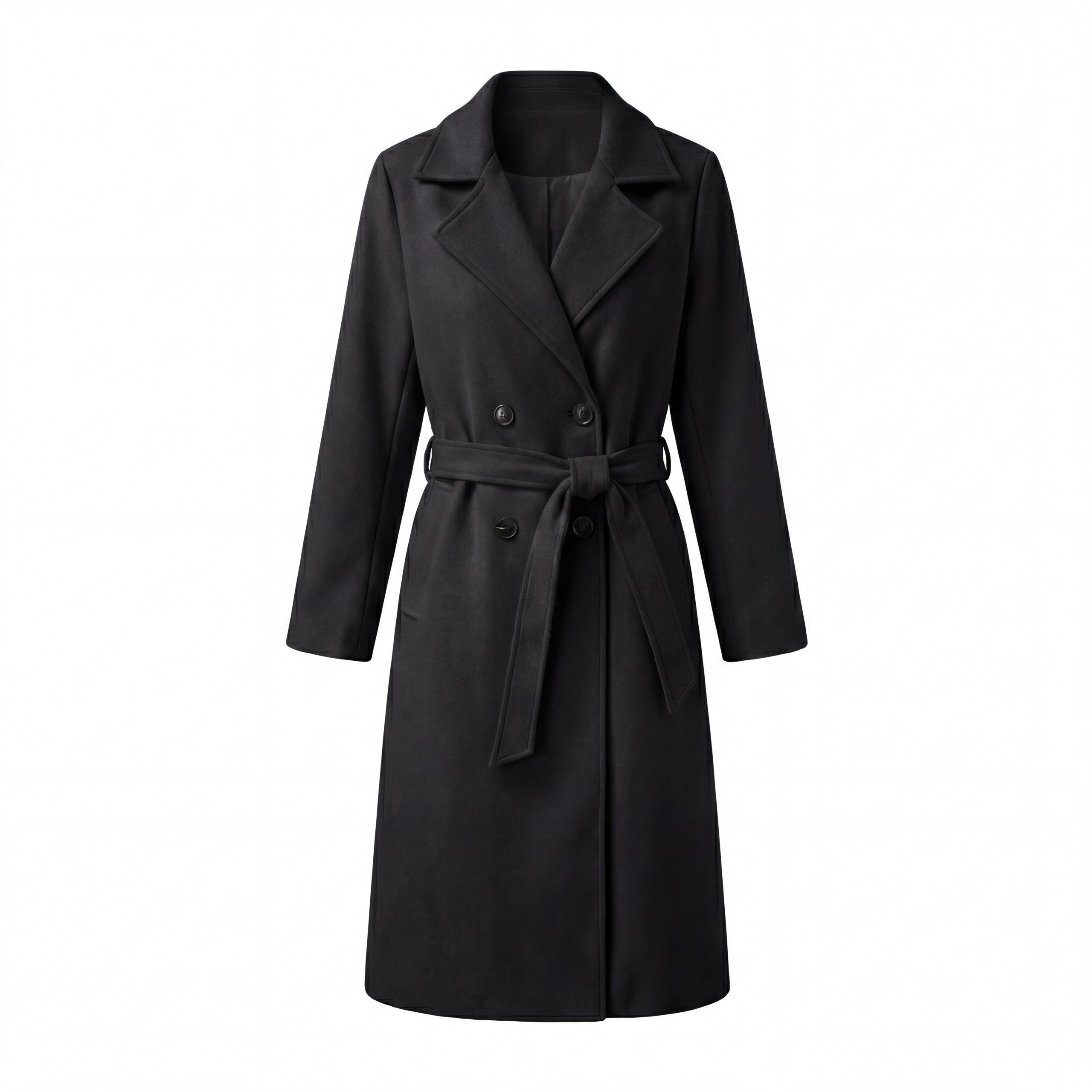 OriginalYou Trenchcoat Taillierter Midi Mantel mit Bindegürtel Moderner Rev günstig online kaufen