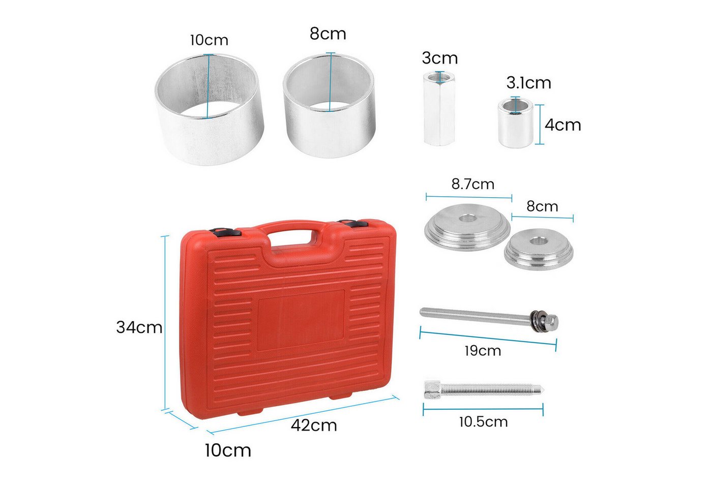 Thumbnail - Youyijia Multitool 31-Piece Wheel Bearing Removal Tool Set