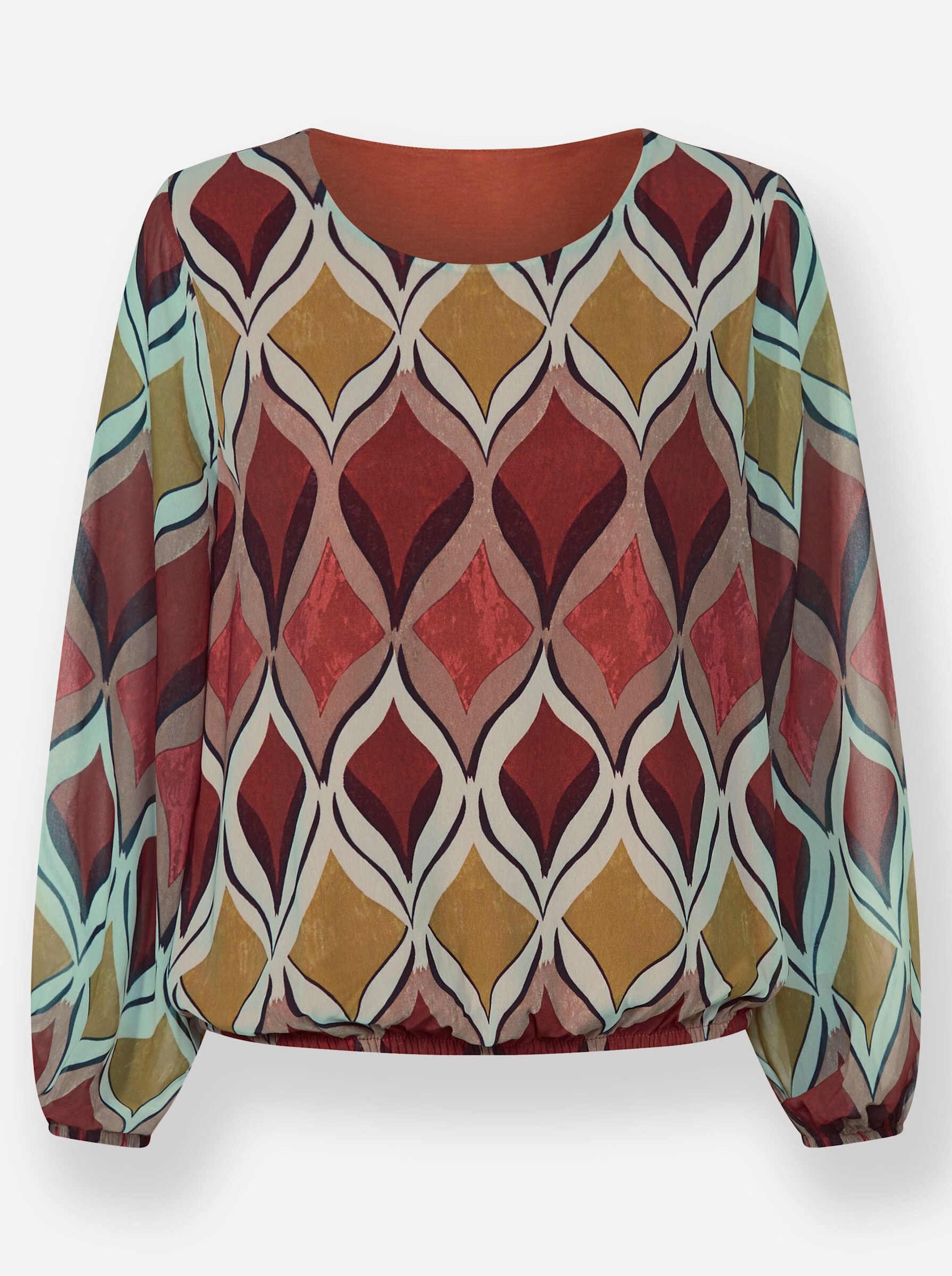 heine Klassische Bluse Druckbluse . günstig online kaufen