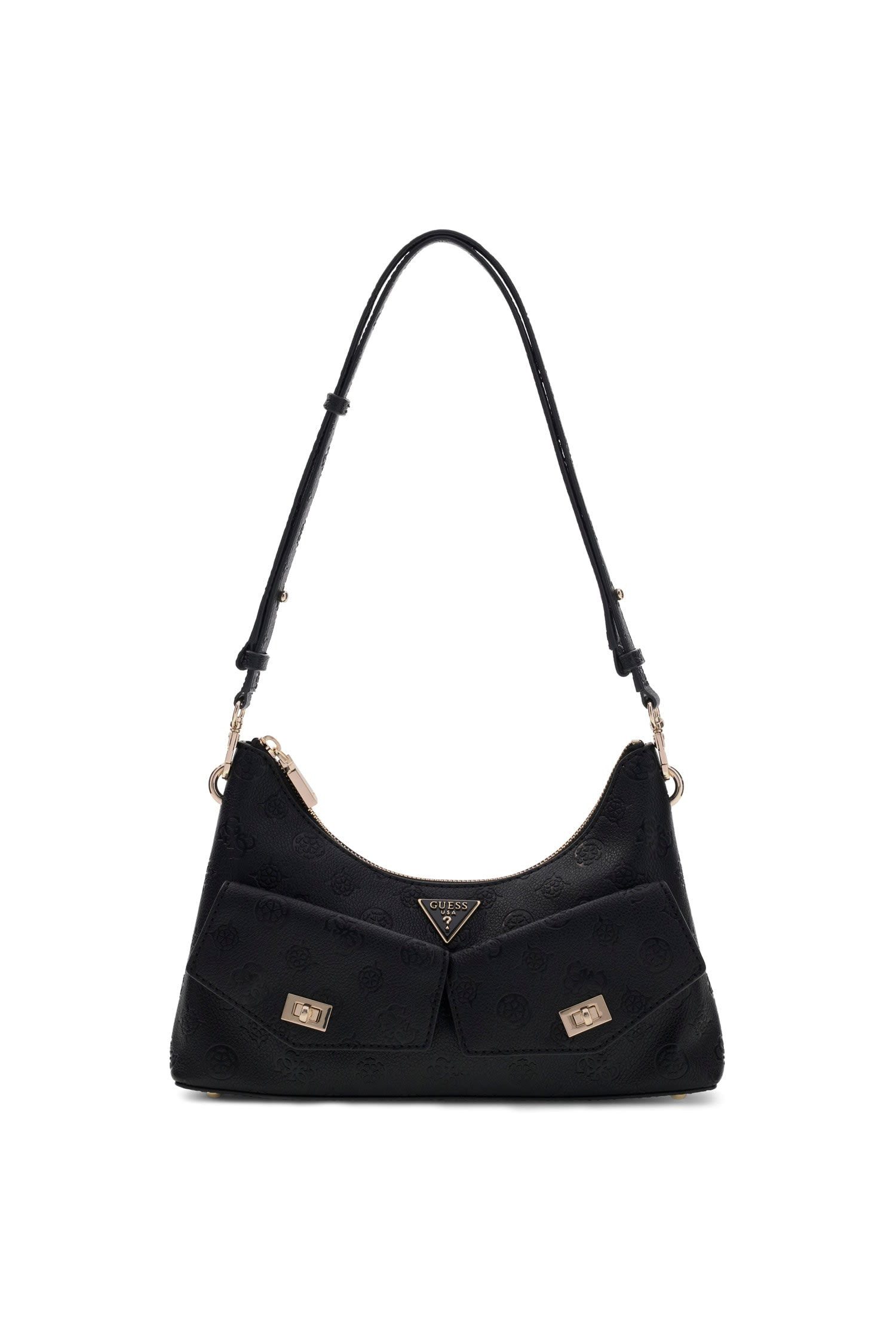 Guess Schultertasche BLAKE CNVRTBL SHOULDER BAG, Damen Henkeltasche, Umhängetasche mit Frontfächern