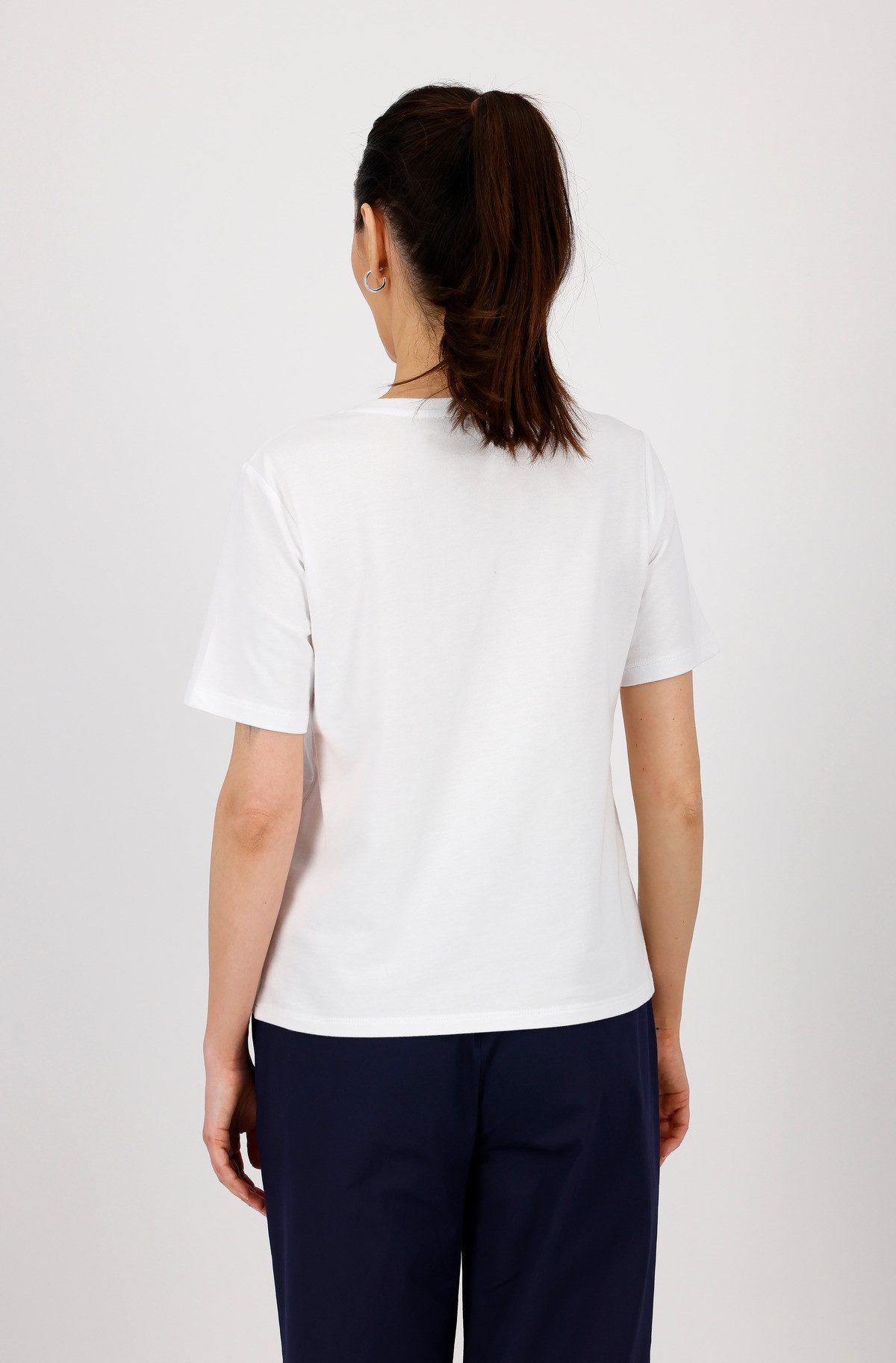 Monari T-Shirt Shirt Schmuckschrift Mit Rundhalsausschnitt günstig online kaufen