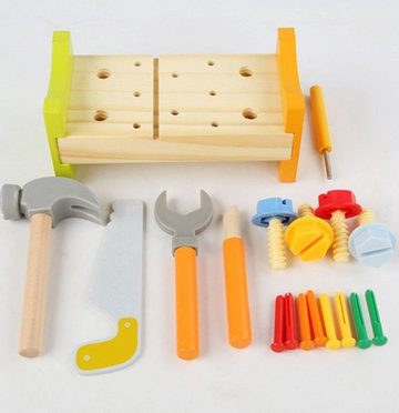 LENBEST Werkzeugwagen Spiel-Werkzeugstation Werkzeug Kinder Spielzeug ab 2 3 4 Jahre, (1-tlg)