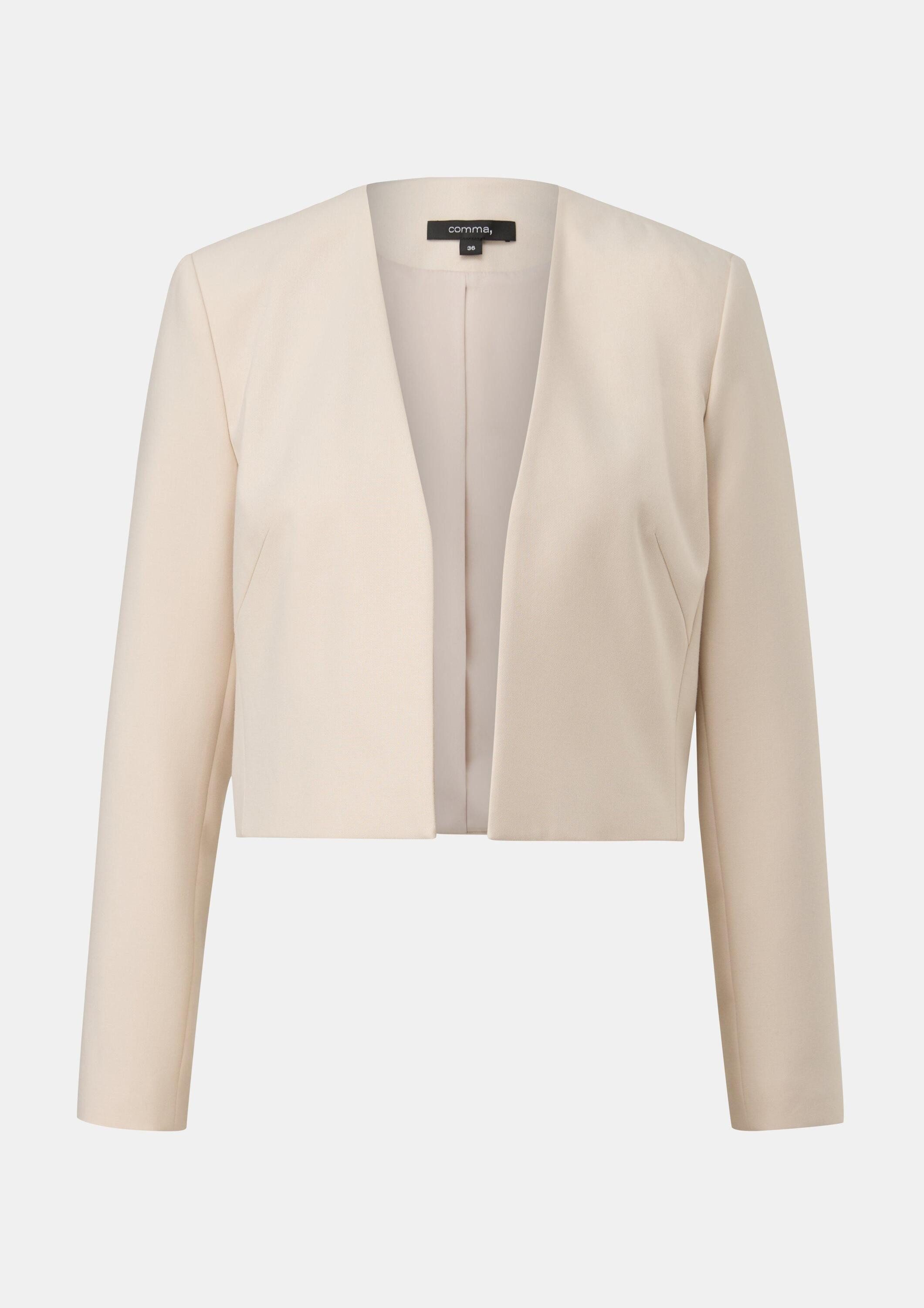 comma Jackenblazer Indoor-Bolero Bolero mit Taftfutter