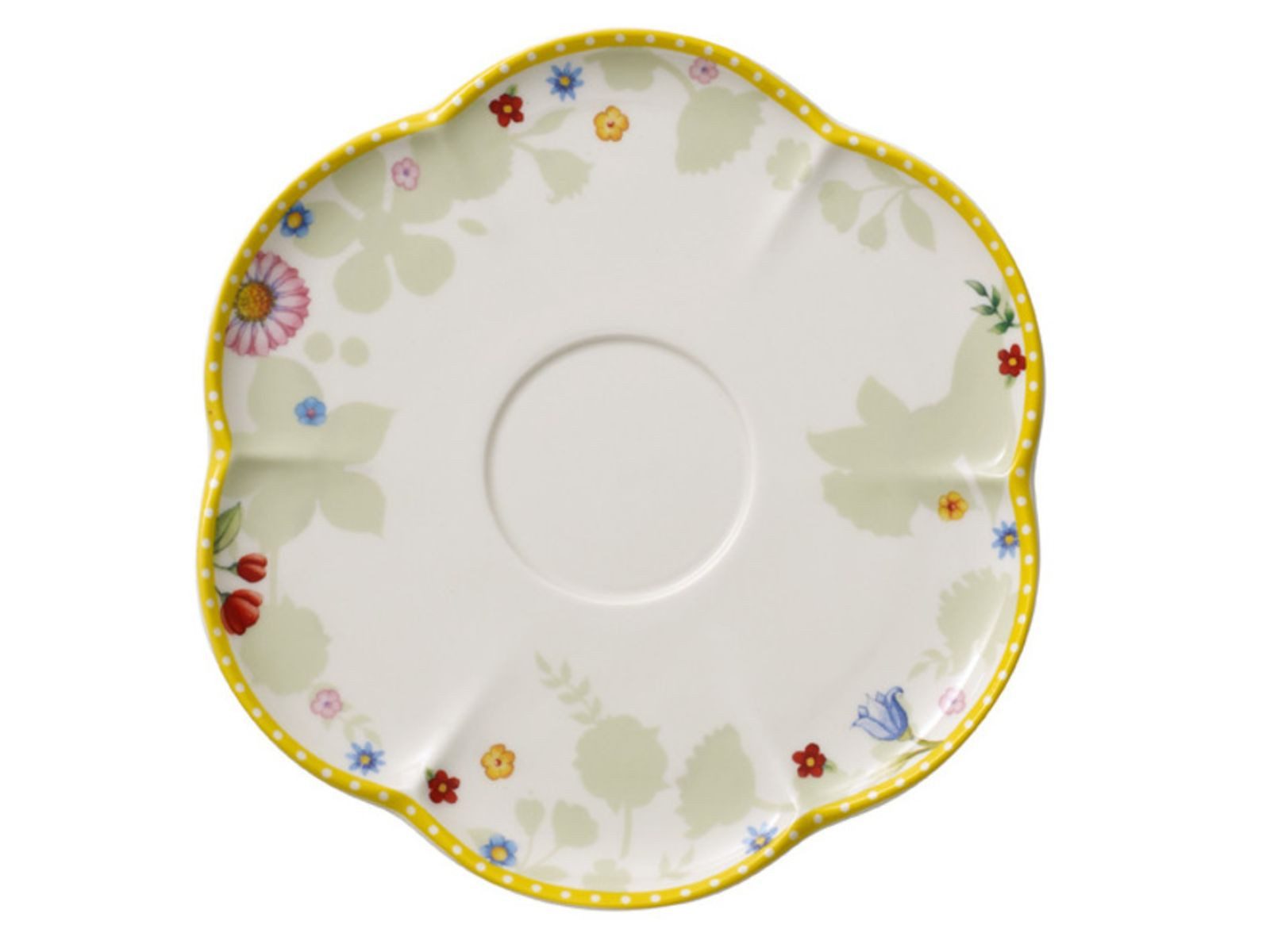 Villeroy & Boch Untertasse Spring Awakening Kaffee-/Teeuntertasse 17cm Set6