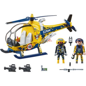 Playmobil® Konstruktionsspielsteine Air Stuntshow Filmcrew-Helikopter