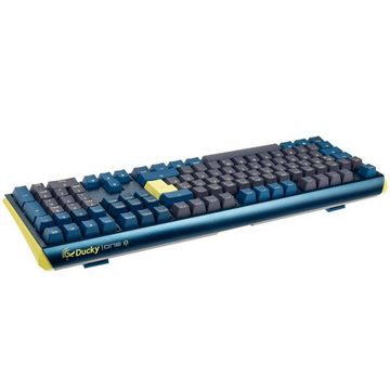 Ducky One 3 Daybreak Gaming-Tastatur (MX-Brown, RGB-LED, DE-Layout QWERTZ, blau/grau/gelb)