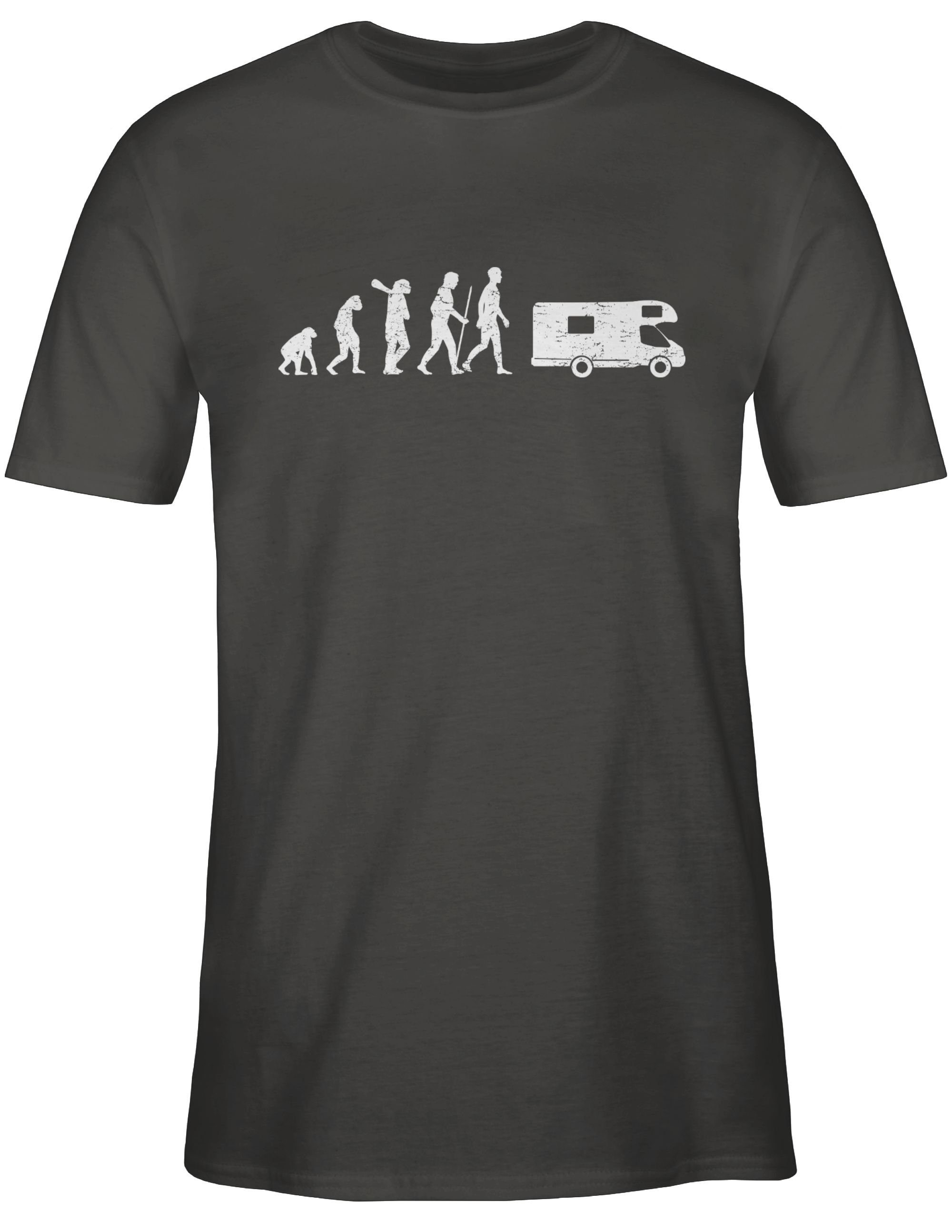 Shirtracer T-Shirt Outfit Evolution 2 Evolution weiß Dunkelgrau Camper