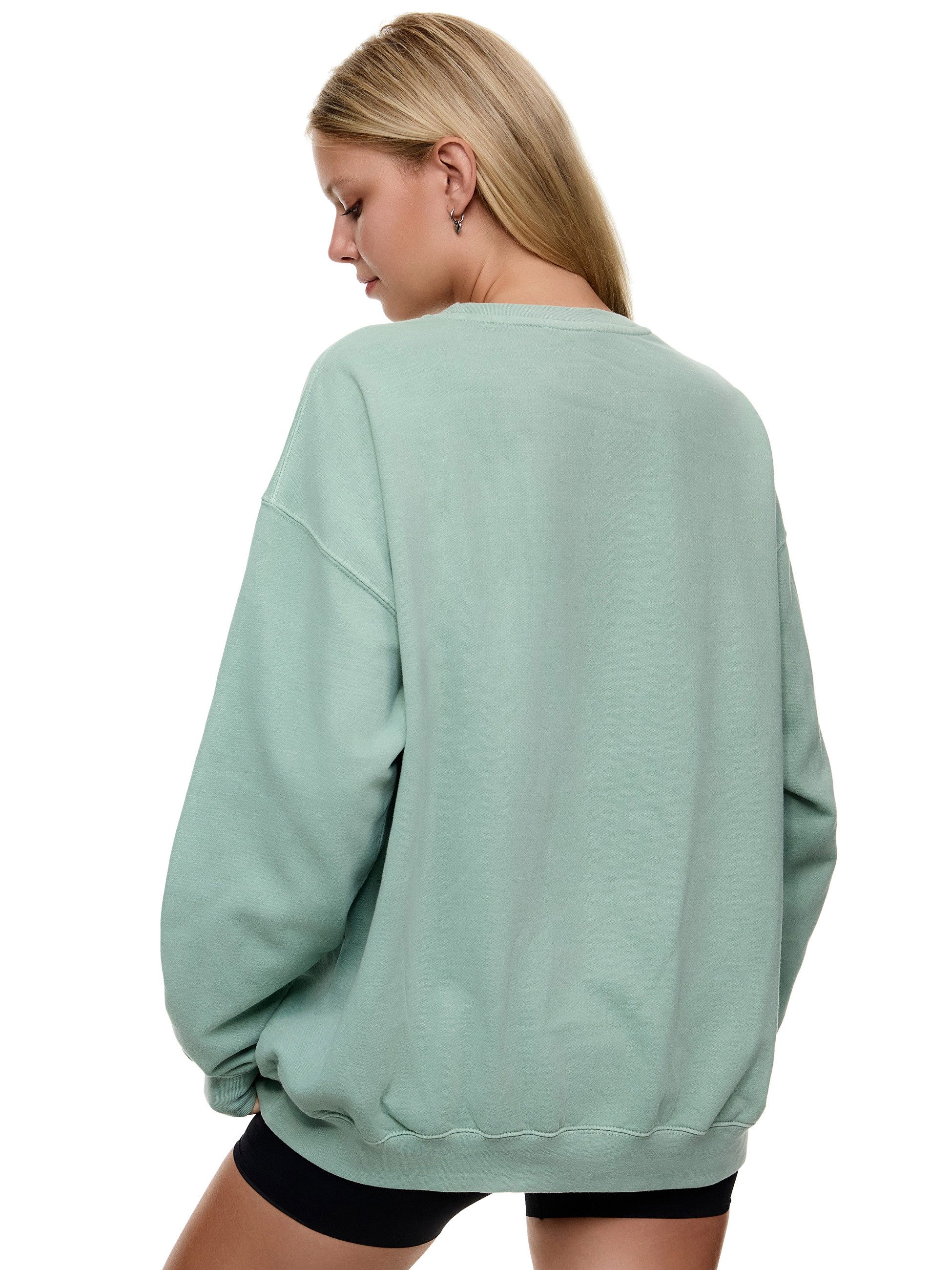 Worldclassca Sweatshirt Worldclassca Oversized Sweatshirt Print Langarm Pullover Vintage Neu