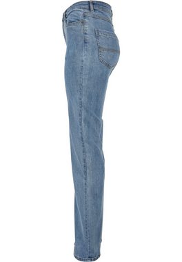 URBAN CLASSICS Bequeme Jeans Urban Classics Damen Ladies Highwaist Straight Slit Denim Pants (1-tlg)