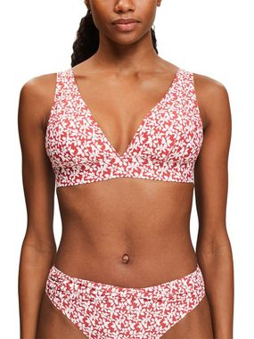 Esprit Triangel-Bikini-Top Wattiertes Bikinitop mit Print