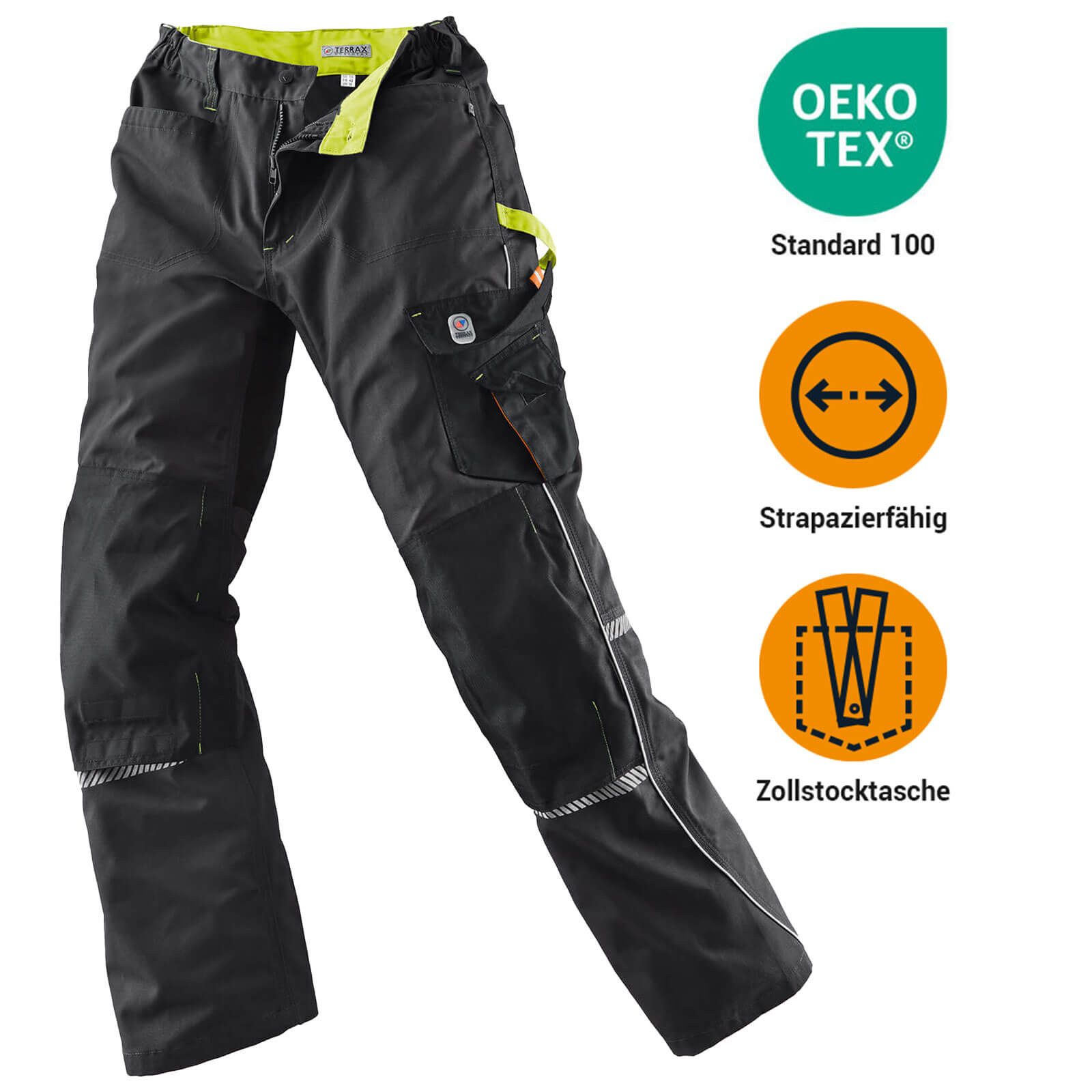 Terrax Workwear Arbeitshose 20542 Damen Arbeits-Bundhose mit zahlreichen Taschen für die Arbeit