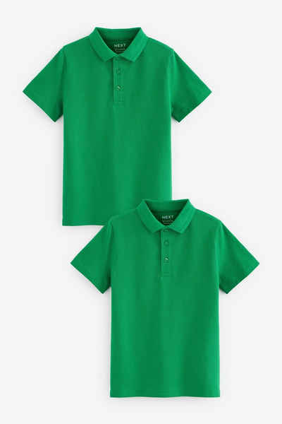 Next Poloshirt Schul-Poloshirts aus Baumwolle im 2er-Pack (2-tlg)