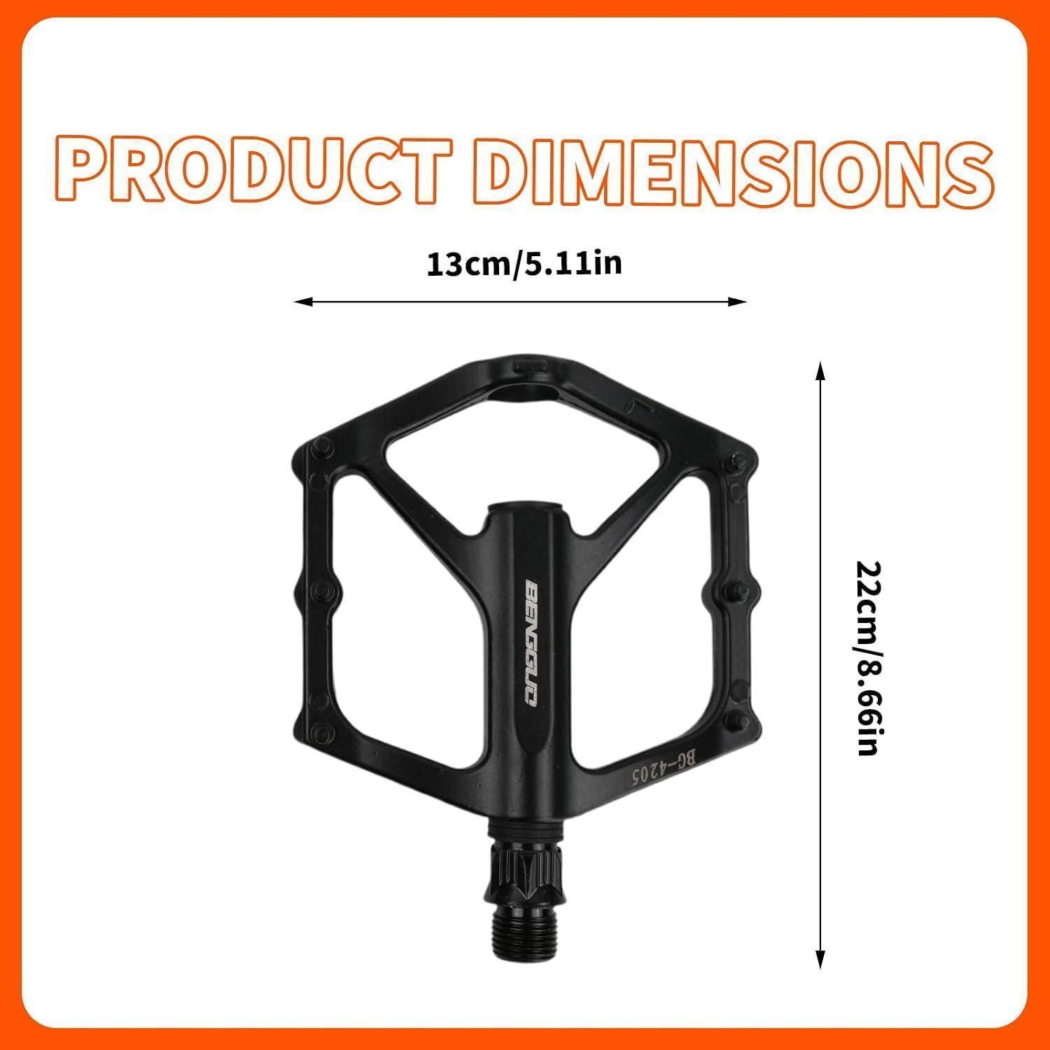 LuxusKollektion Plattformpedale MTB Pedale Aluminium rutschfest Flat 9/16 Zoll