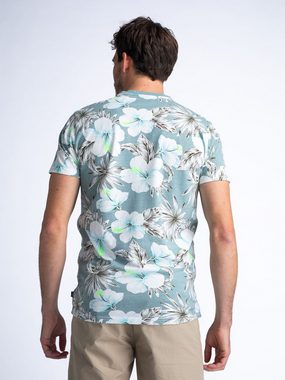 Petrol Industries T-Shirt - Kurzarmshirt - T-shirt mit Botanikmuster Sanibel Island