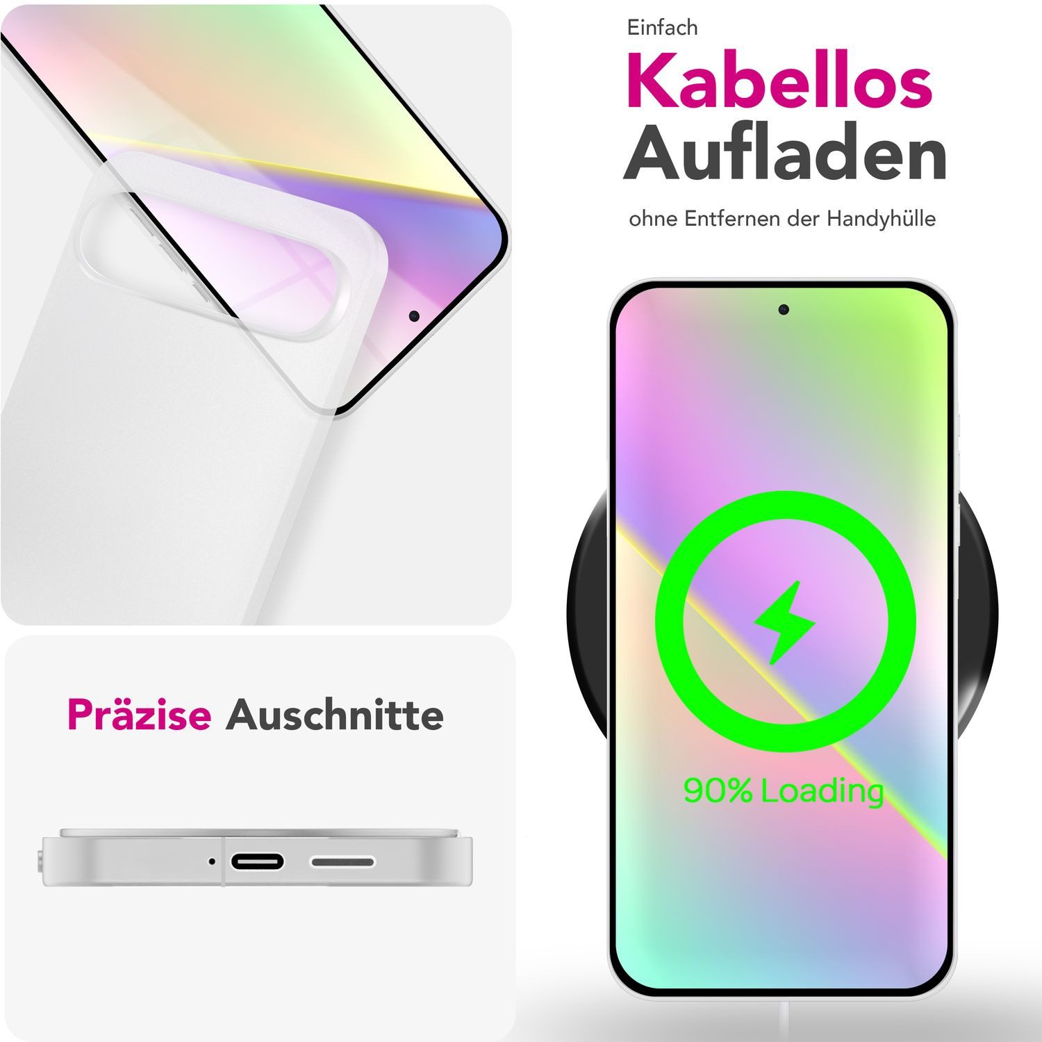 Nalia Smartphone-Hülle Google Pixel 9 Pro 16 cm (6,3 Zoll), Ultra Dünn 0,3mm / Mattiertes Finish / Anti-Fingerprint / Rutschfest