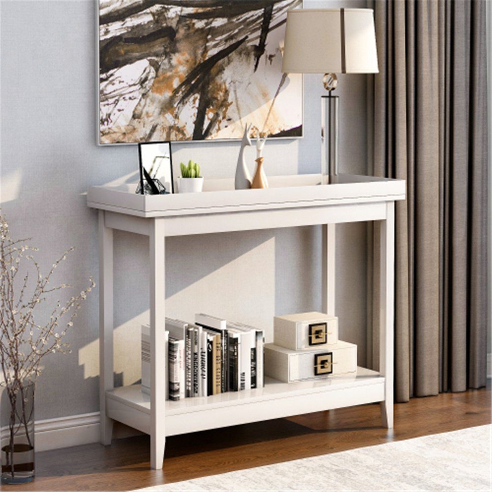 Vaxiuja Konsolentisch »Konsolentisch Beistelltisch Regal Lagerung Holz