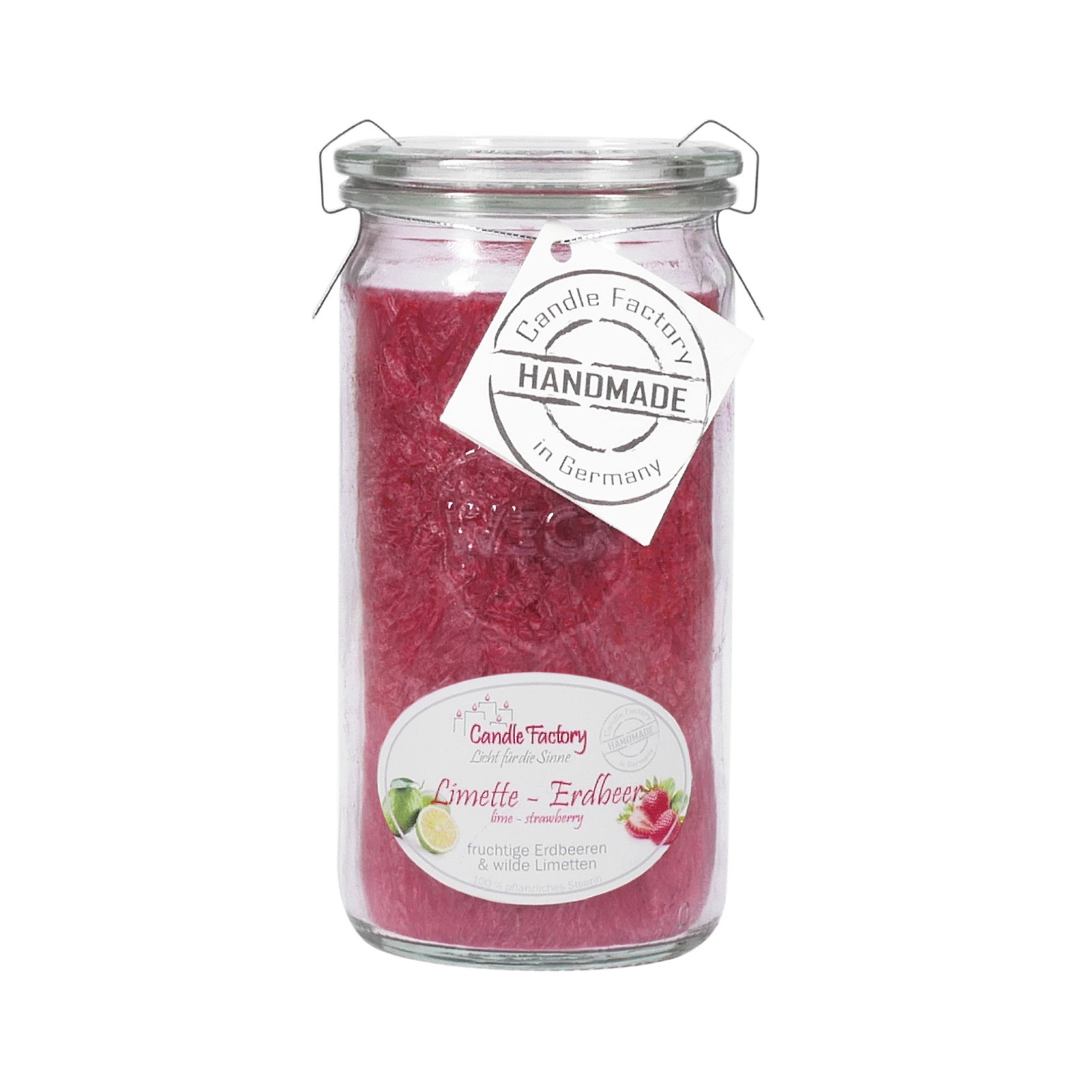 Candle Factory Duftkerze Candle Factory Mini Jumbo Limette-Erdbeer Duftkerz günstig online kaufen