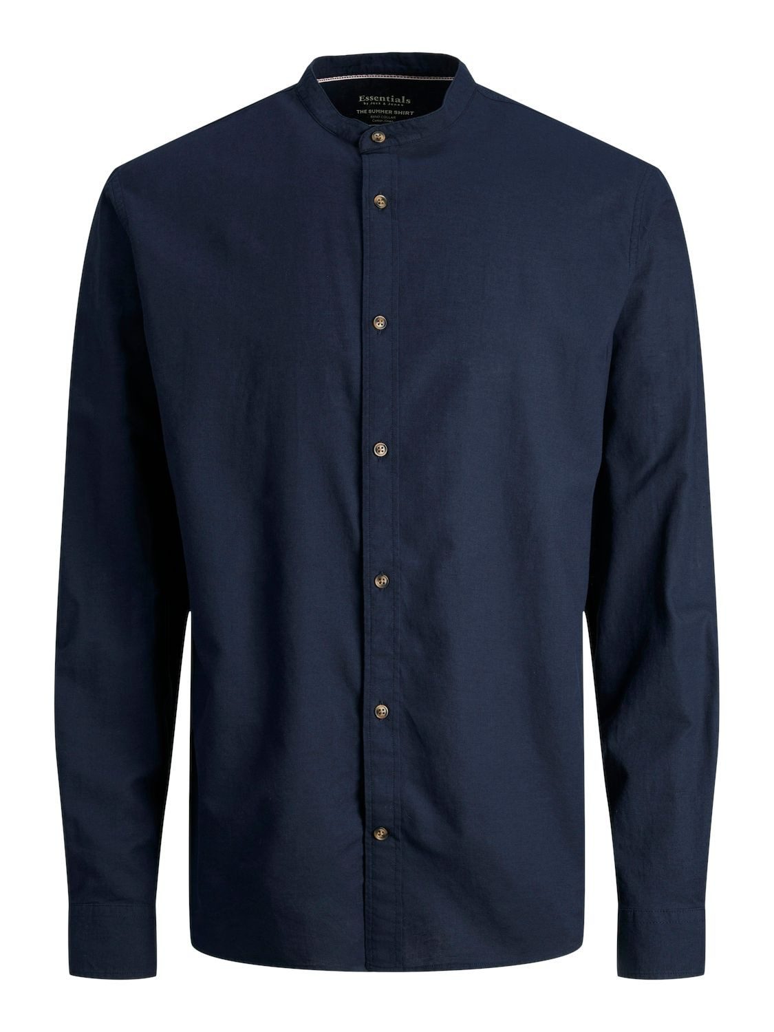 JACK & JONES Herren Flannel Overshirt JJDarren – Langarm Freizeithemd In Navy Blazer, Größe S, Bequemer Comfort Fit