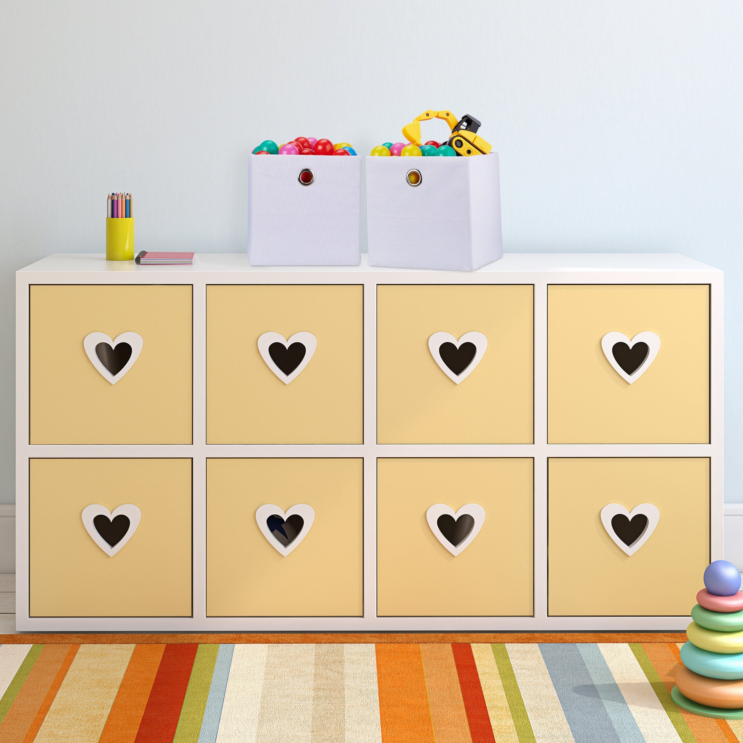 relaxdays Aufbewahrungsbox im 2er Set, weiß