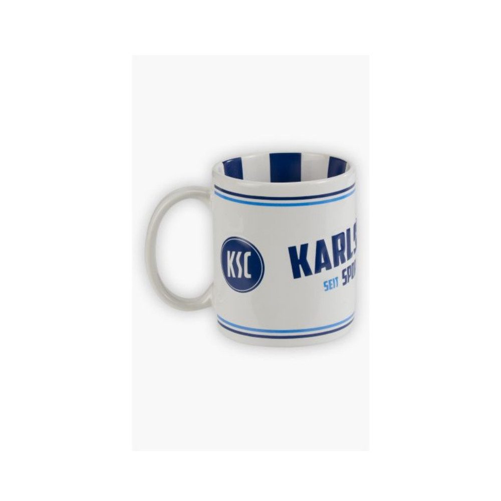 Karlsruher SC Becher Karlsruher SC Tasse Retro geprägt weiß, Keramik