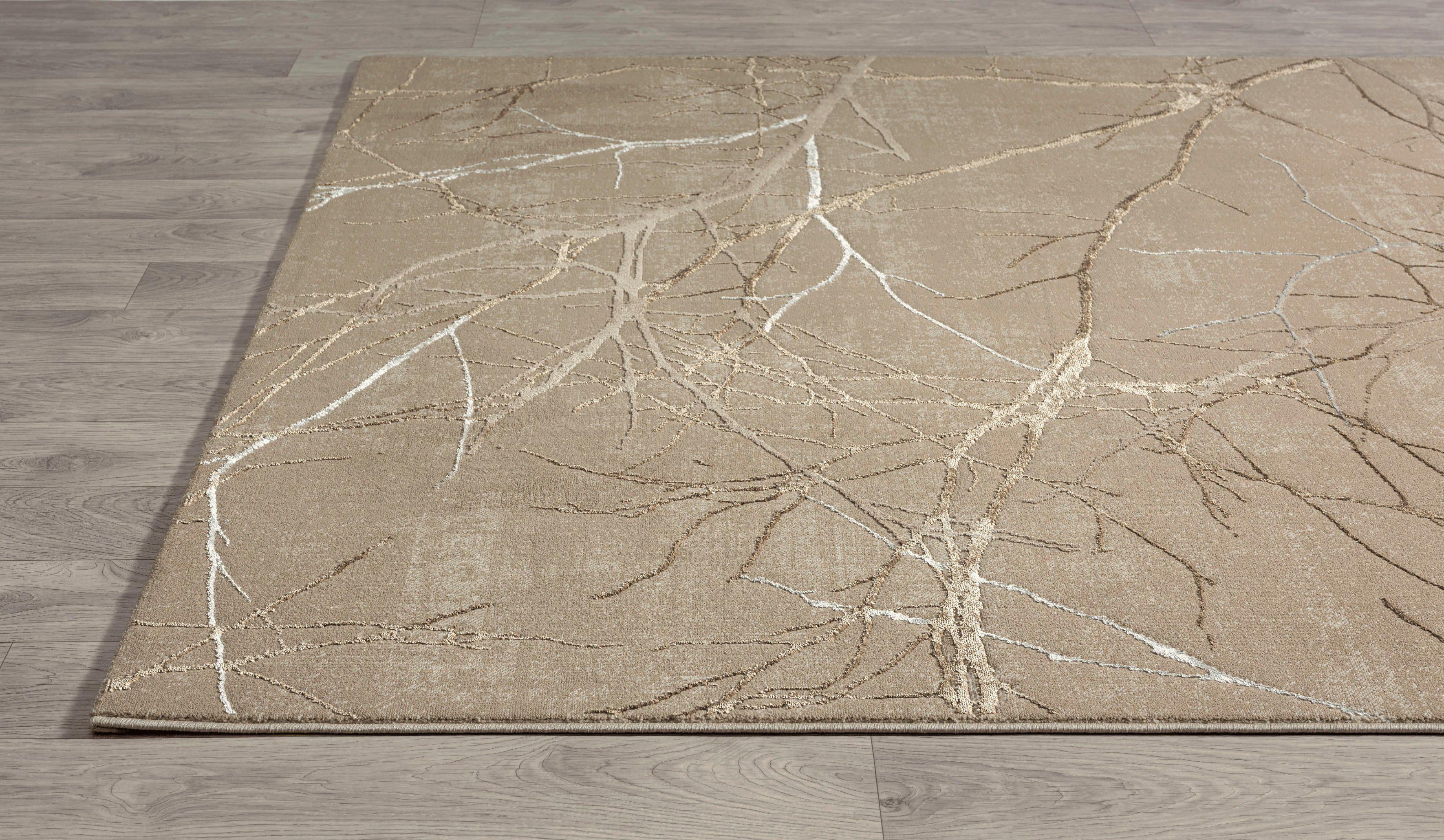 merinos Teppich Creation 50055, rechteckig, Höhe: 10 mm, elegant, glänzend, Kurzflor, Indoor, pflegeleicht, robust