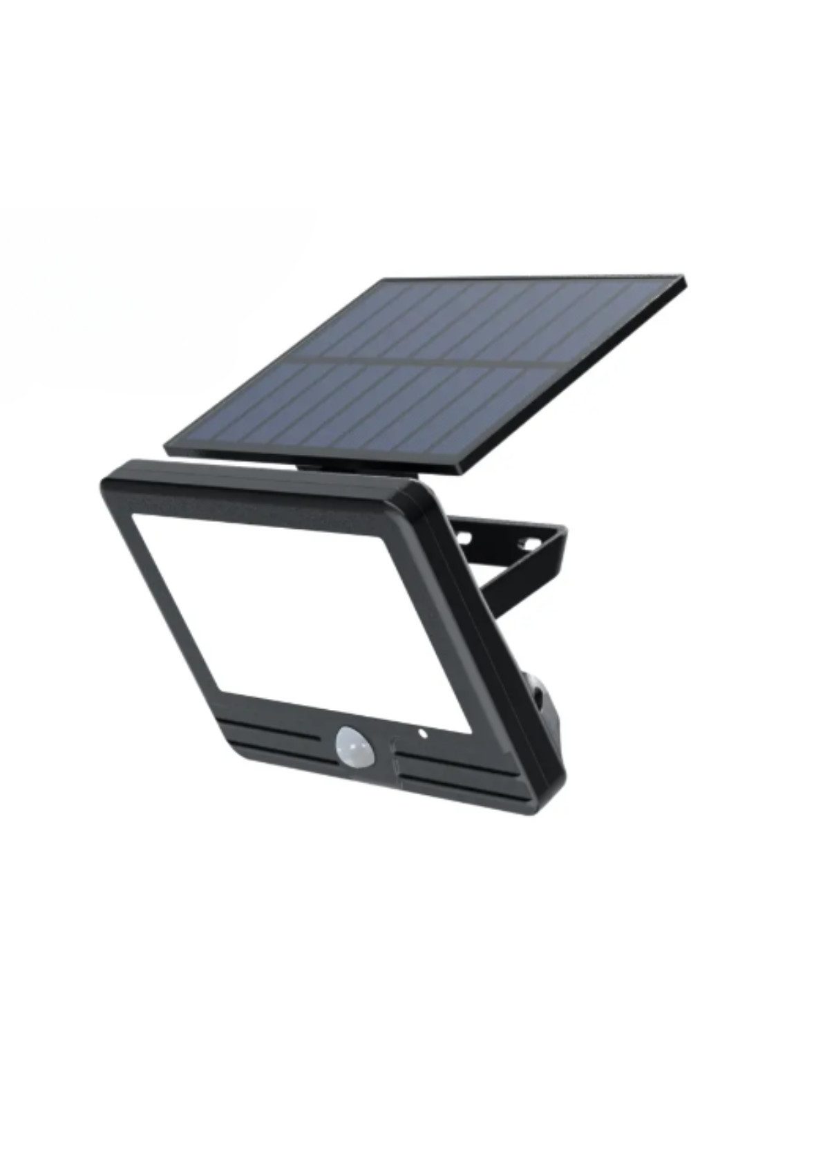 LUXULA LED Solarleuchte LUXULA LED Solar-Wandleuchte 300 lm neutralweiß schwarz, LED fest integriert, Neutralweiß