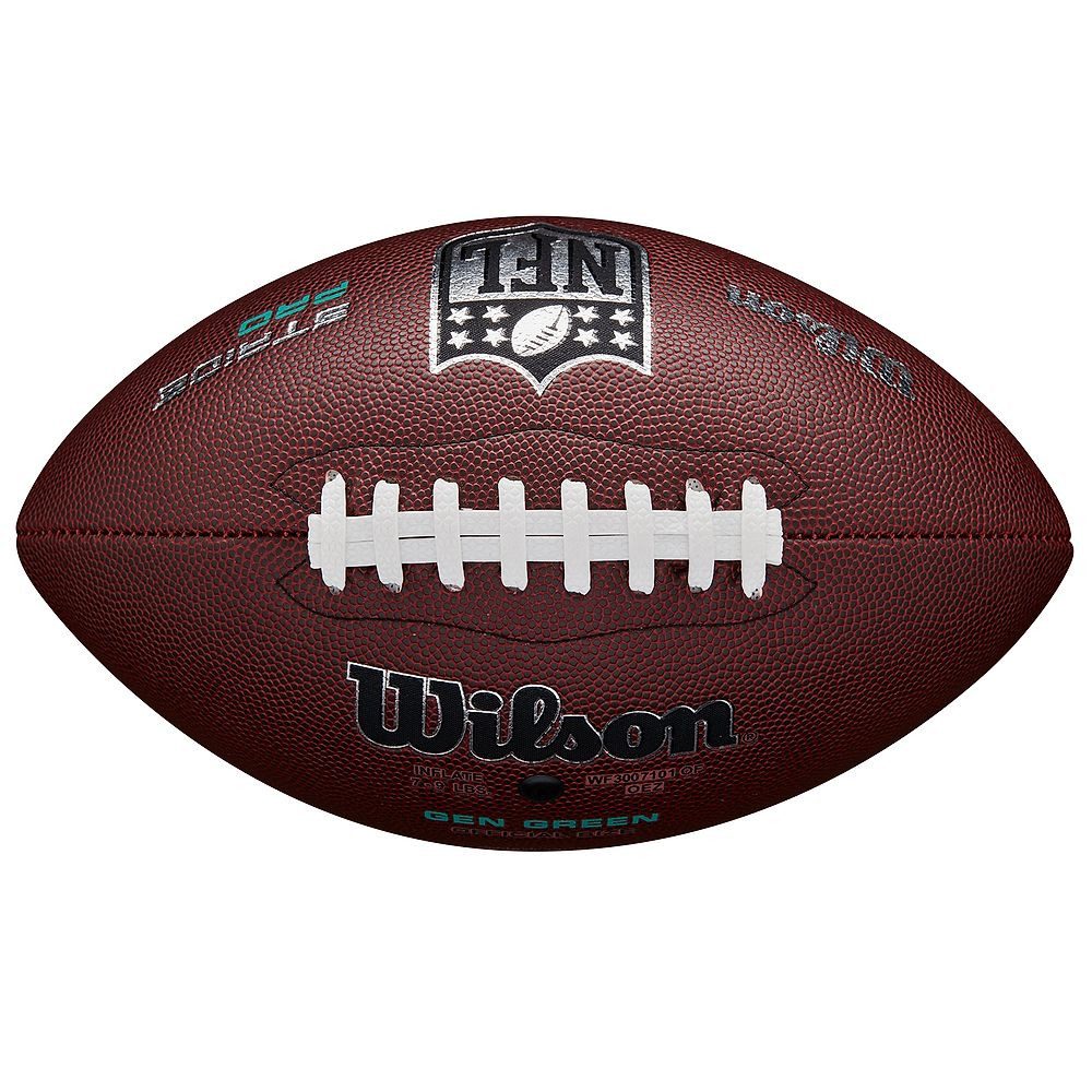 Wilson Football Football NFL Stride Pro Eco, Spielbereite Lieferung mit NFL-Profi-Schnürung