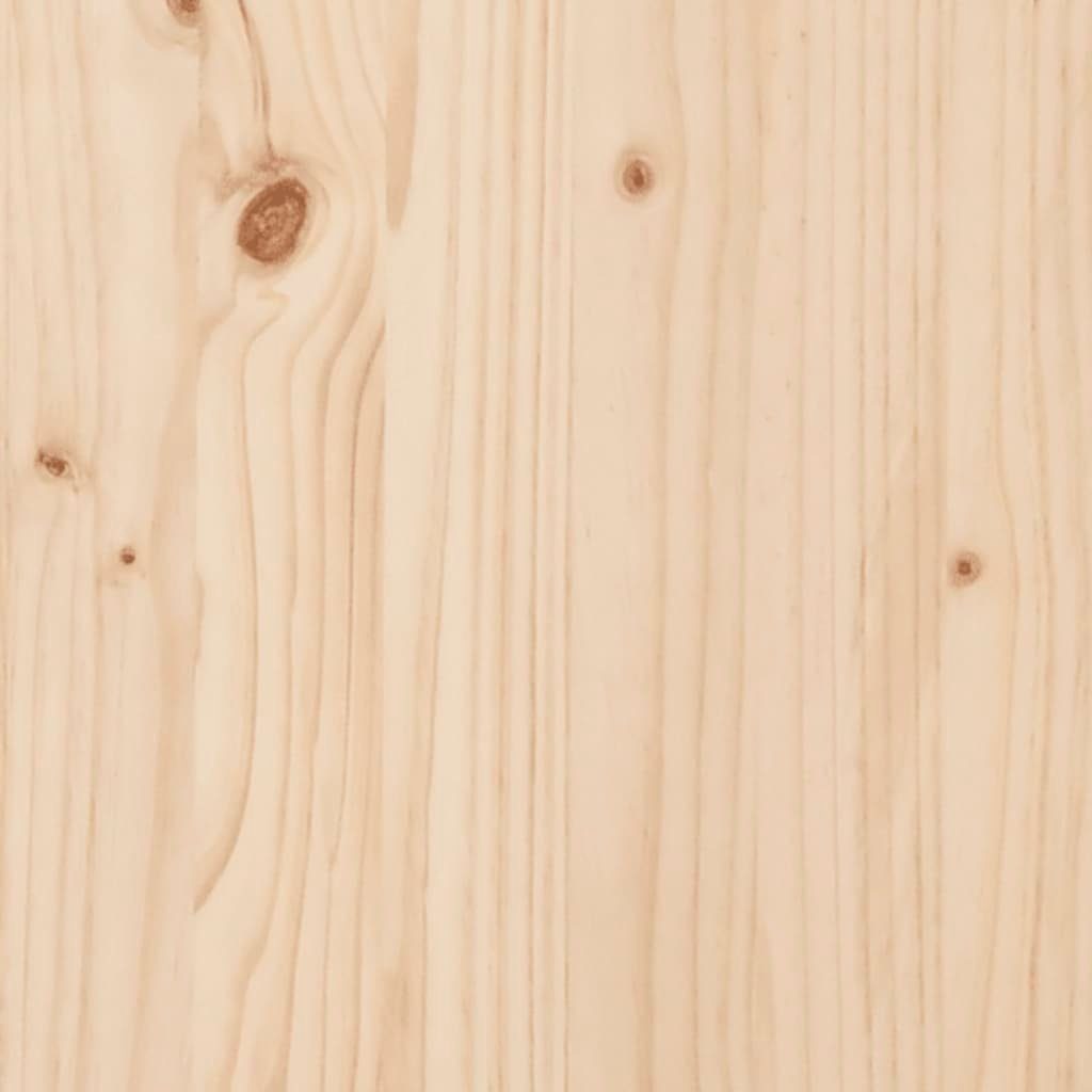 vidaXL Gartentisch 82,5x82,5x76 Natürliche (1-St) | Massivholz Kiefer Natürliche cm Kiefer Gartentisch Kiefer