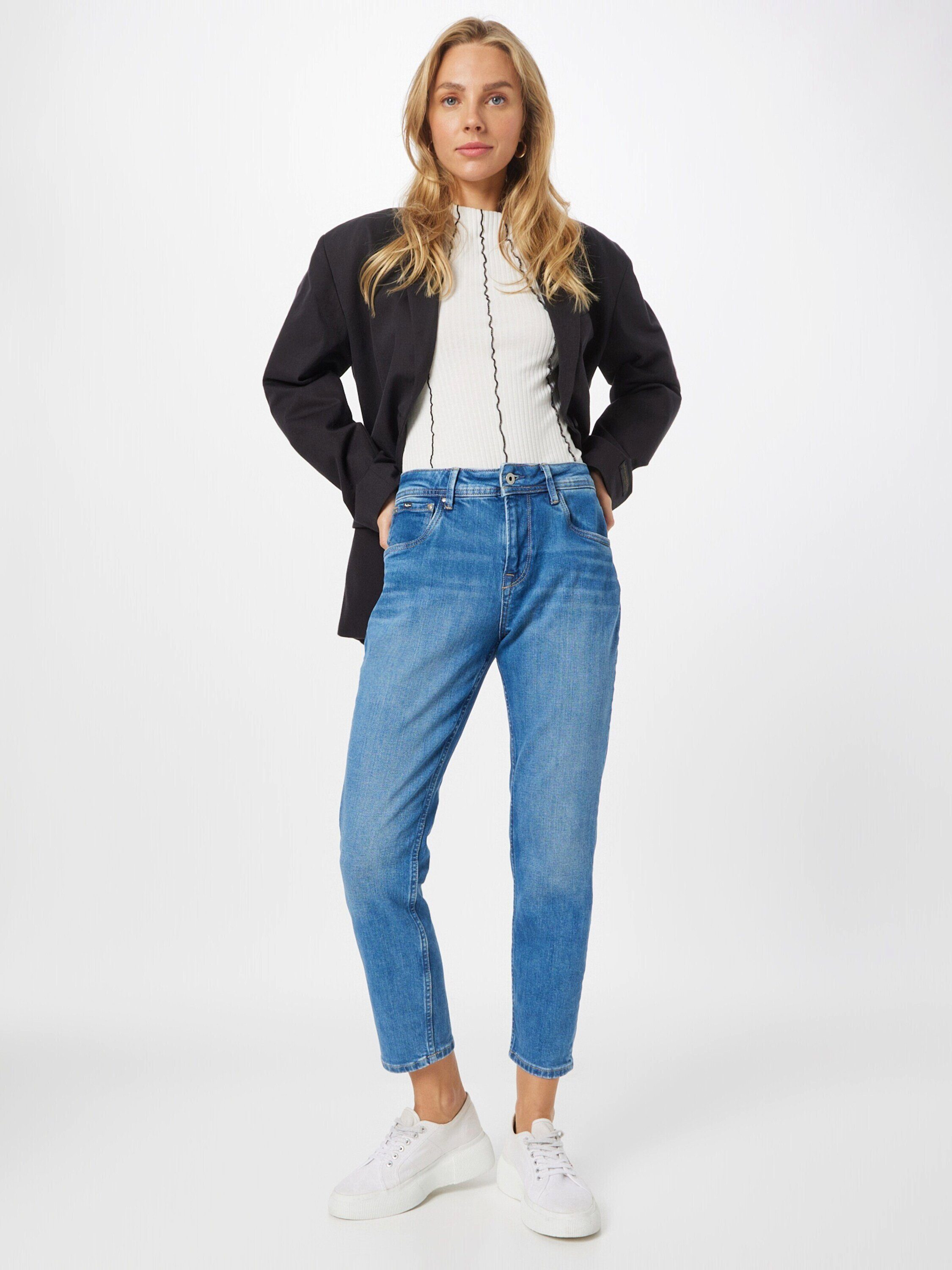 Pepe Jeans 7/8-Jeans Violet (1-tlg) Plain/ohne Details