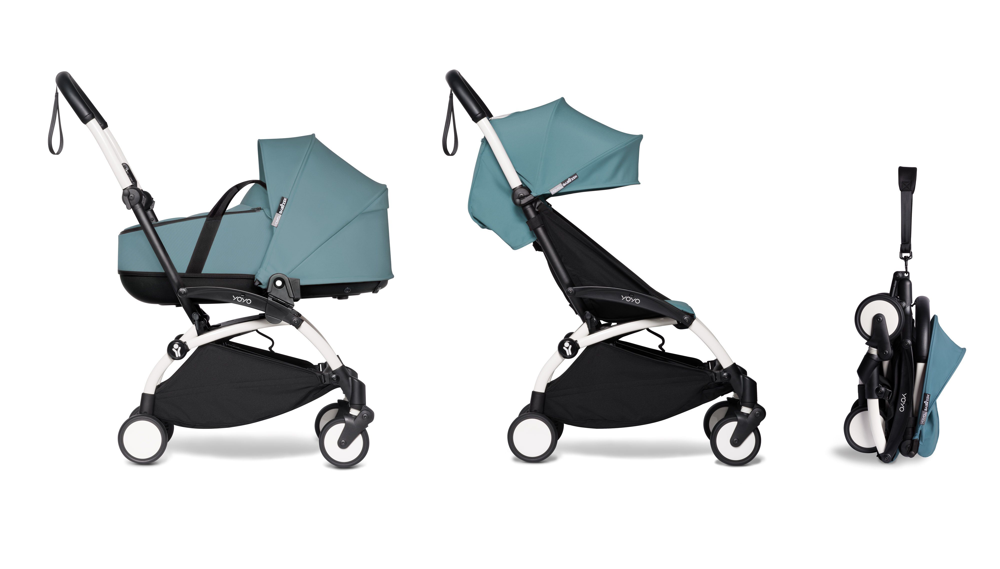 BABYZEN Kombi-Kinderwagen Komplett-Set YOYO mit Gestell, Liegewanne und 6+ Textilset
