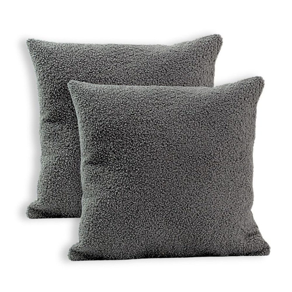 LuMali Kissenbezüge Bouclé 2er-Set, Dekokissenhülle, Weich & langlebig, mit günstig online kaufen