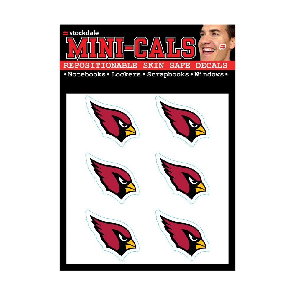 3cm WinCraft Wanddekoobjekt Arizona NFL Aufkleber Gesicht 6er Cardinals